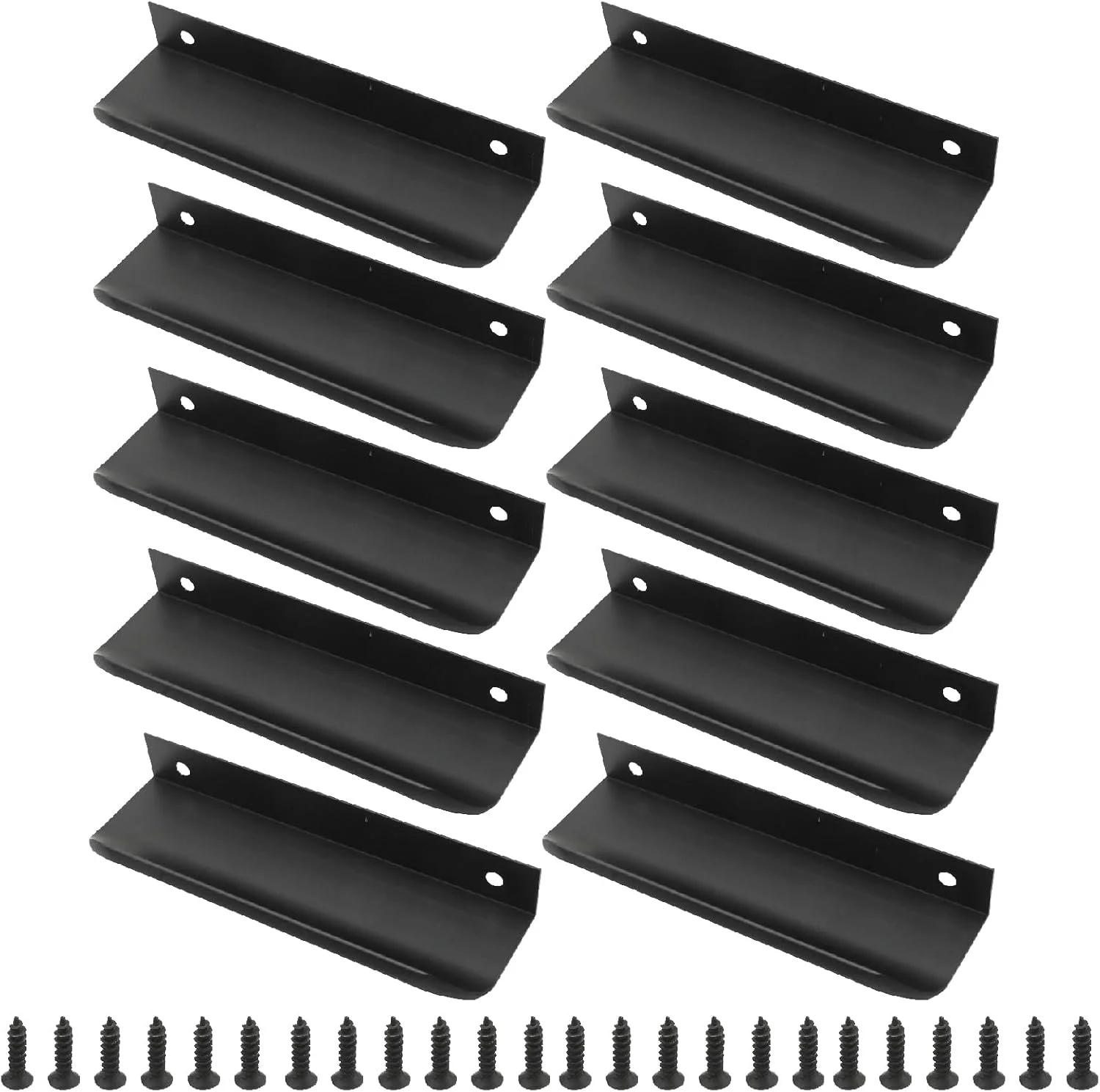 دستگیره های لبه ای کابینت CADUFUELLY 120 میلی متری، دستگیره های مشکی لبه کابینت، دستگیره لبه ای مدرن برای درب ها و کشوها در آشپزخانه، اتاق نشیمن و غذاخوری (مشکی، 10 عدد) دستگیره های لبه ای کابینت CADUFUELLY 120 میلی متری، دستگیره های مشکی لبه کابینت، دستگیره لبه ای مدرن برای درب ها و کشوها در آشپزخانه، اتاق نشیمن و غذاخوری (مشکی، 10 عدد)