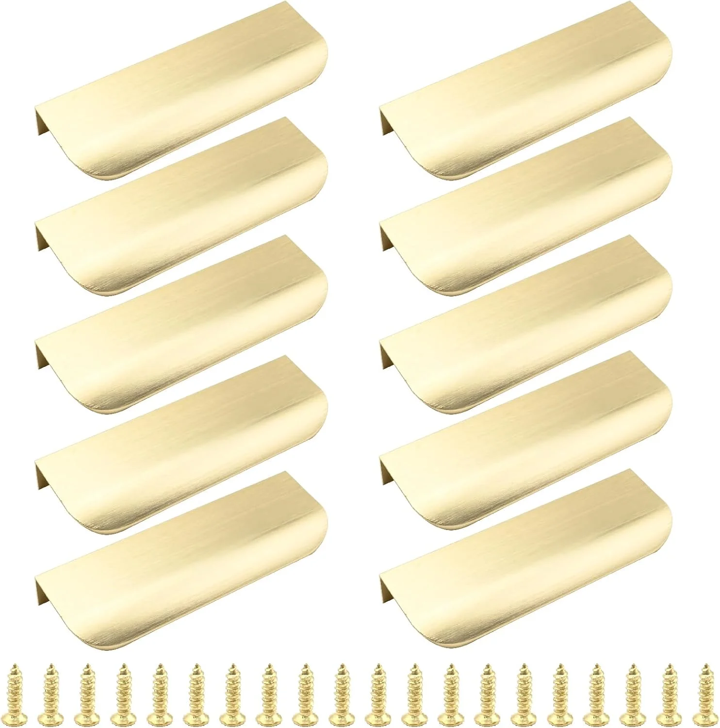 دستگیره های مخفی کابینت CADUFUELLY، دستگیره لبه طلایی کشو، دستگیره کابینت مخفی برای کمدهای آشپزخانه، اتاق نشیمن و غذاخوری (طلایی، 10 عدد، 120 میلی متر) دستگیره های مخفی کابینت CADUFUELLY، دستگیره لبه طلایی کشو، دستگیره کابینت مخفی برای کمدهای آشپزخانه، اتاق نشیمن و غذاخوری (طلایی، 10 عدد، 120 میلی متر)