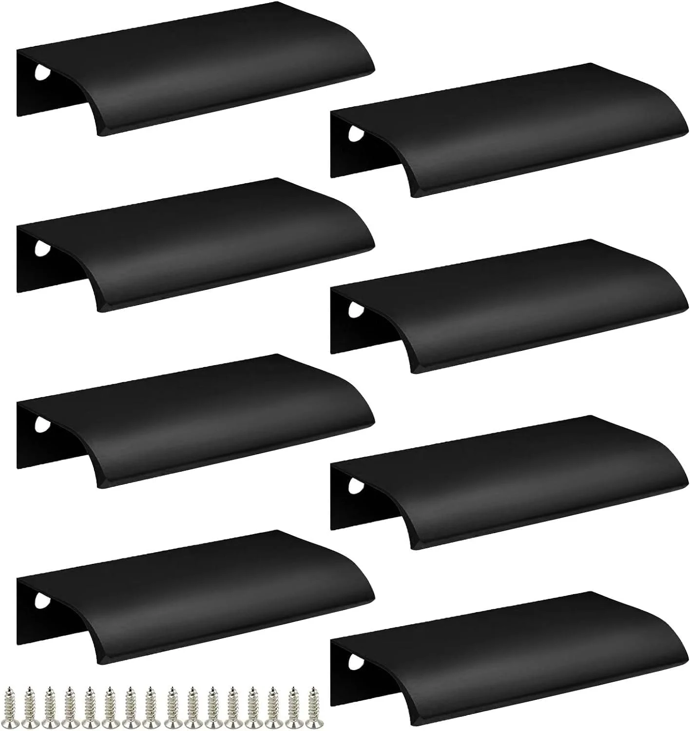 دستگیره مخفی لبه انگشتی Caroyee مشکی، نصب از پشت، 80 میلی متر، دستگیره آلومینیومی پنهان برای درب کابینت کشو اتاق نشیمن آشپزخانه منزل (8 عدد) دستگیره مخفی لبه انگشتی Caroyee مشکی، نصب از پشت، 80 میلی متر، دستگیره آلومینیومی پنهان برای درب کابینت کشو اتاق نشیمن آشپزخانه منزل (8 عدد)