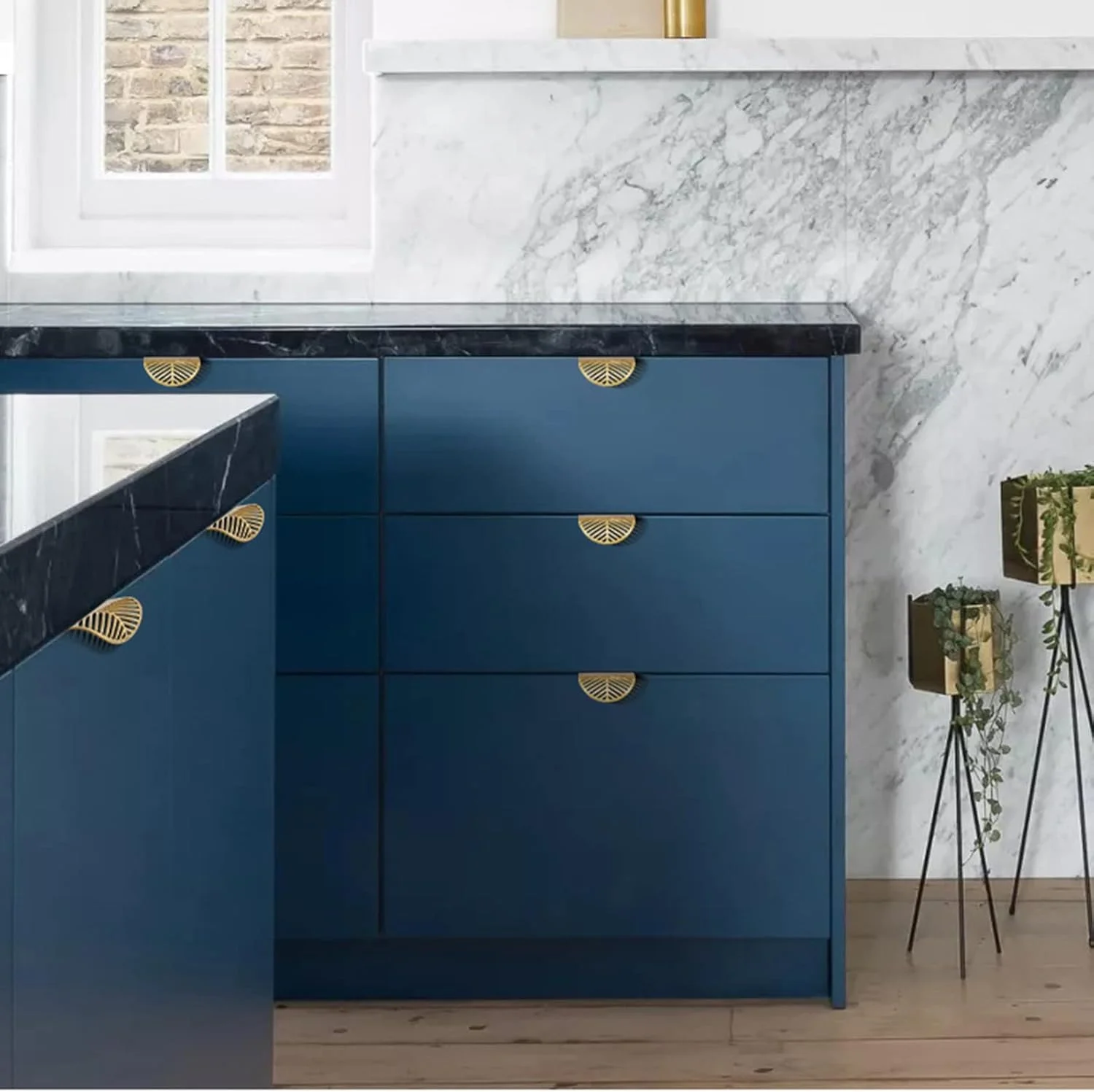 دستگیره کابینت 2 عددی، دستگیره درب کابینت آشپزخانه، دستگیره مخفی کشو، دستگیره لبه انگشتی کشو کمد، دستگیره کابینت مدرن، 6 * 2.4 سانتی متر، مشکی