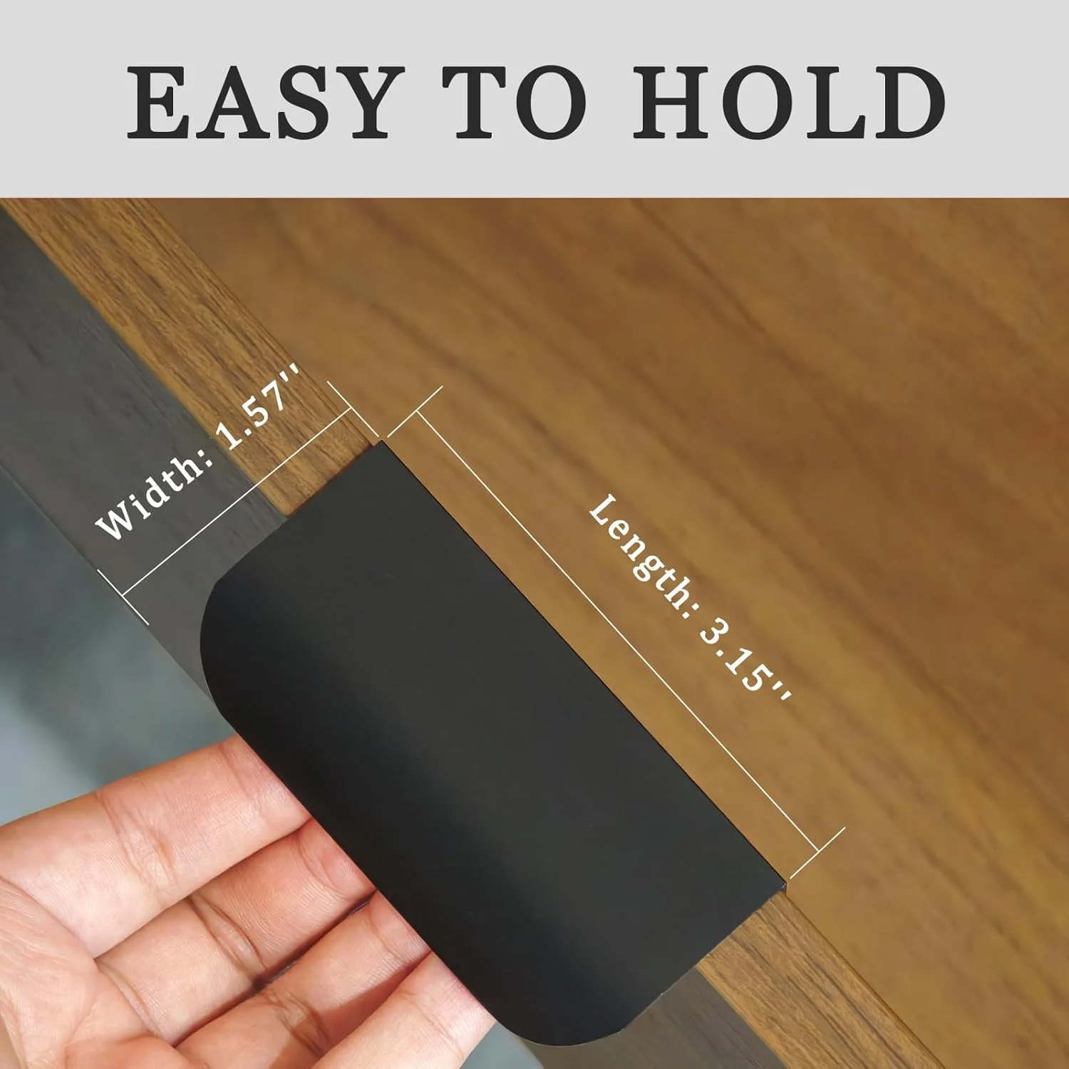 دستگیره مخفی لبه کابینت Hapforever بسته 5 عددی، دستگیره های کشویی مخفی مشکی چسبی، بدون نیاز به سوراخ کاری (طول 8 سانتیمتر) دستگیره مخفی لبه کابینت Hapforever بسته 5 عددی، دستگیره های کشویی مخفی مشکی چسبی، بدون نیاز به سوراخ کاری (طول 8 سانتیمتر)