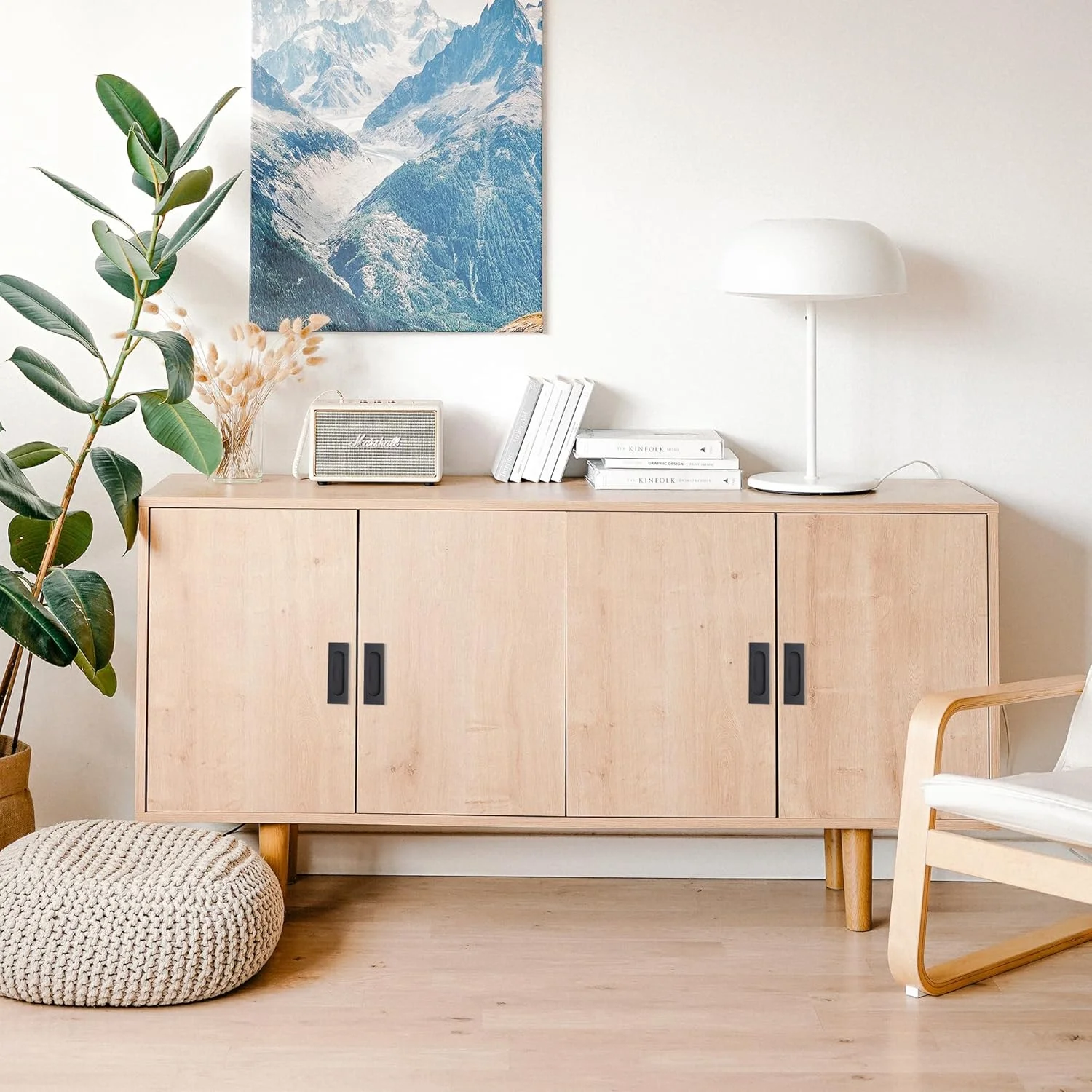 دستگیره های توکار مات مشکی Cozy Tower، مناسب برای درب کمد، کابینت آشپزخانه، درب کشویی کوچک، سخت افزار مستطیلی استیل ضد زنگ (2 عدد) دستگیره های توکار مات مشکی Cozy Tower، مناسب برای درب کمد، کابینت آشپزخانه، درب کشویی کوچک، سخت افزار مستطیلی استیل ضد زنگ (2 عدد)