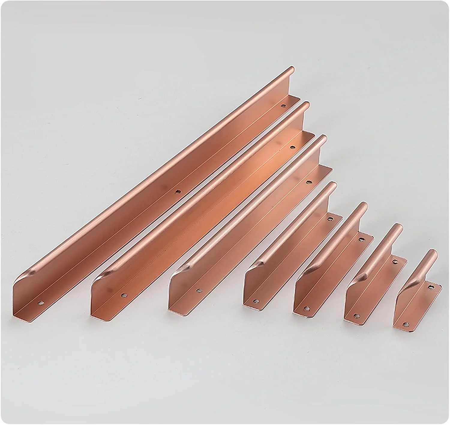 دستگیره کابینت لبه انگشتی 2 عددی، دستگیره های مدرن آشپزخانه، دستگیره های مخفی کشو، دستگیره های کشو مبلمان آلیاژ آلومینیوم طلایی رز (طول 300 میلی متر) دستگیره کابینت لبه انگشتی 2 عددی، دستگیره های مدرن آشپزخانه، دستگیره های مخفی کشو، دستگیره های کشو مبلمان آلیاژ آلومینیوم طلایی رز (طول 300 میلی متر)