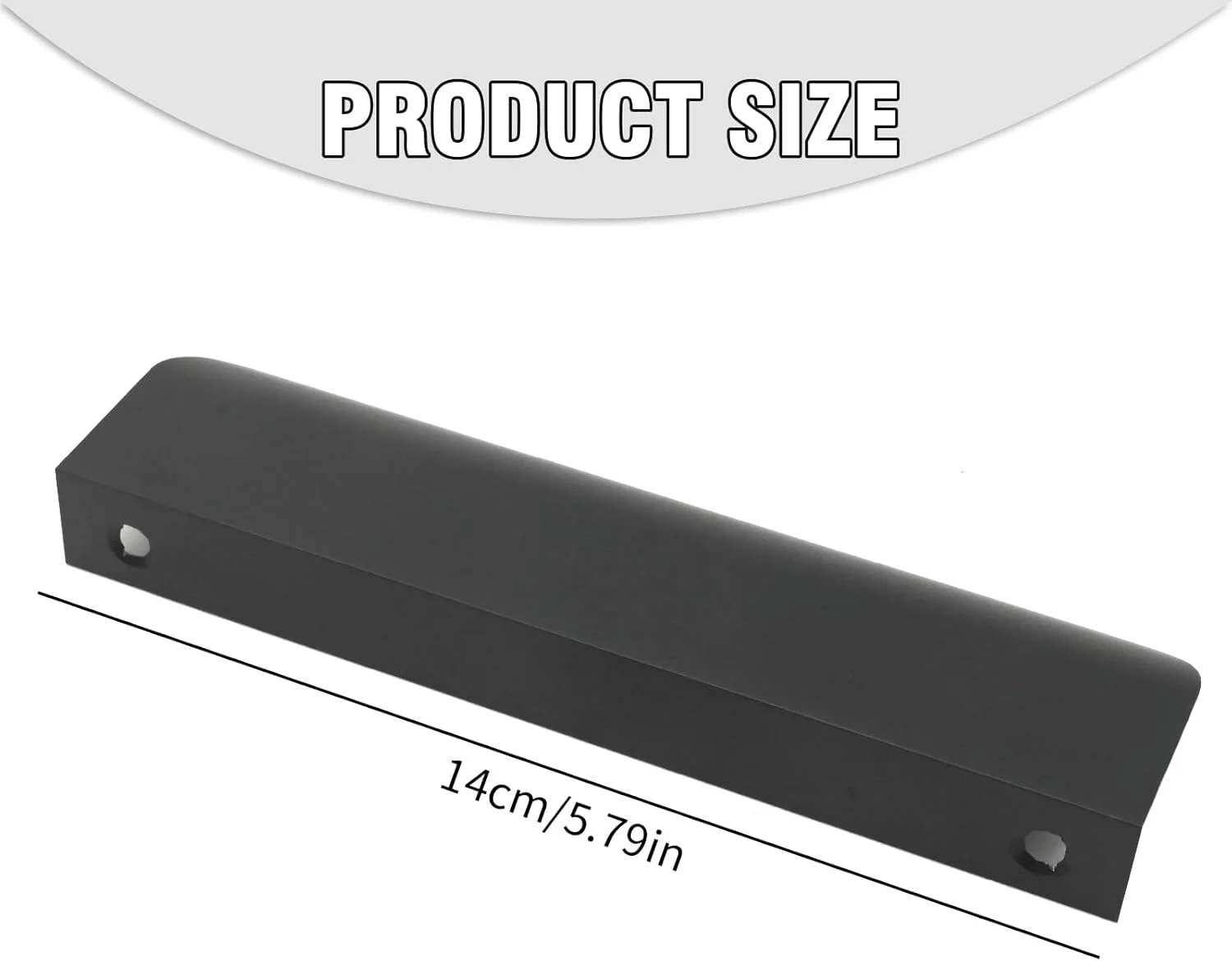 دستگیره های مخفی لبه ای کابینت CADUFUELLY، 150 میلی متر، 10 عددی، دستگیره های کشو لبه مشکی، دستگیره مخفی کابینت برای درها و کشوها در آشپزخانه، اتاق نشیمن و غذاخوری دستگیره های مخفی لبه ای کابینت CADUFUELLY، 150 میلی متر، 10 عددی، دستگیره های کشو لبه مشکی، دستگیره مخفی کابینت برای درها و کشوها در آشپزخانه، اتاق نشیمن و غذاخوری