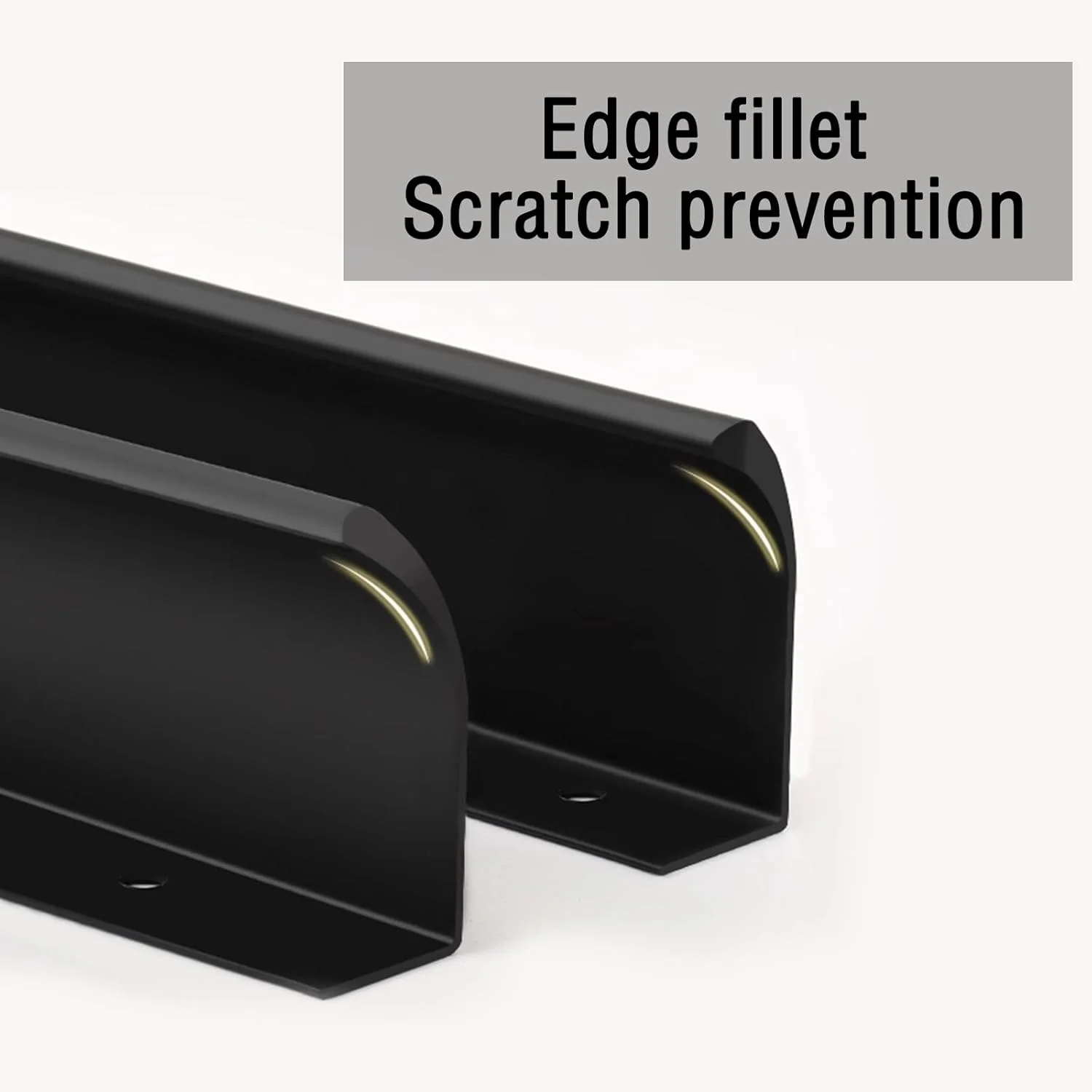 ZLYY 6 عدد دستگیره کابینت مشکی 50 میلی متری، دستگیره های لبه انگشتی مدرن برای کابینت ها، دستگیره های کشو مشکی مات، سخت افزار کششی آلومینیومی، دستگیره و دکمه های مخفی کشو آشپزخانه ZLYY 6 عدد دستگیره کابینت مشکی 50 میلی متری، دستگیره های لبه انگشتی مدرن برای کابینت ها، دستگیره های کشو مشکی مات، سخت افزار کششی آلومینیومی، دستگیره و دکمه های مخفی کشو آشپزخانه