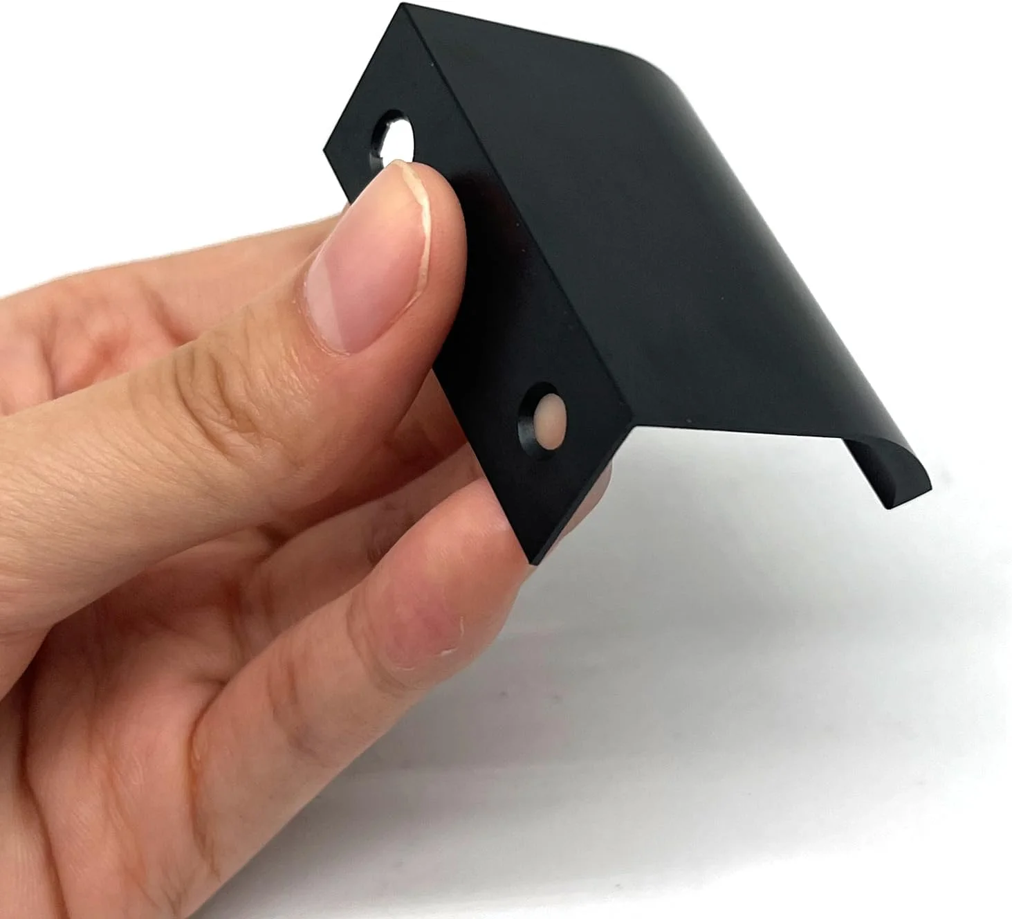 ZLYY 6 عدد دستگیره کابینت مشکی 50 میلی متری، دستگیره های لبه انگشتی مدرن برای کابینت ها، دستگیره های کشو مشکی مات، سخت افزار کششی آلومینیومی، دستگیره و دکمه های مخفی کشو آشپزخانه ZLYY 6 عدد دستگیره کابینت مشکی 50 میلی متری، دستگیره های لبه انگشتی مدرن برای کابینت ها، دستگیره های کشو مشکی مات، سخت افزار کششی آلومینیومی، دستگیره و دکمه های مخفی کشو آشپزخانه