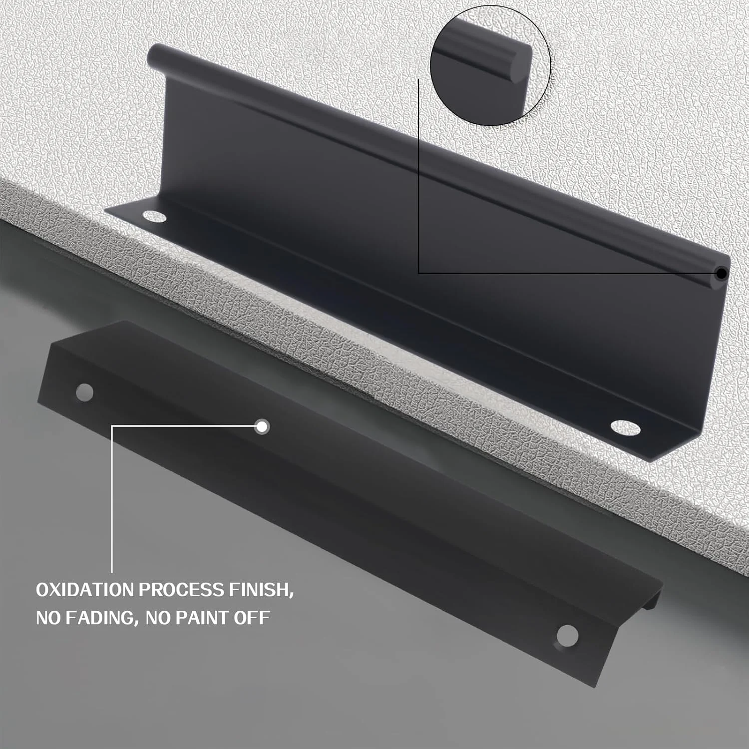 یه بسته 10 عددی دستگیره انگشتی مشکی yeowdeo برای کابینت، دستگیره لبه کابینت برای کشو آشپزخانه، دستگیره محافظ کمد، 150 میلی متر (5.9 اینچ) یه بسته 10 عددی دستگیره انگشتی مشکی yeowdeo برای کابینت، دستگیره لبه کابینت برای کشو آشپزخانه، دستگیره محافظ کمد، 150 میلی متر (5.9 اینچ)