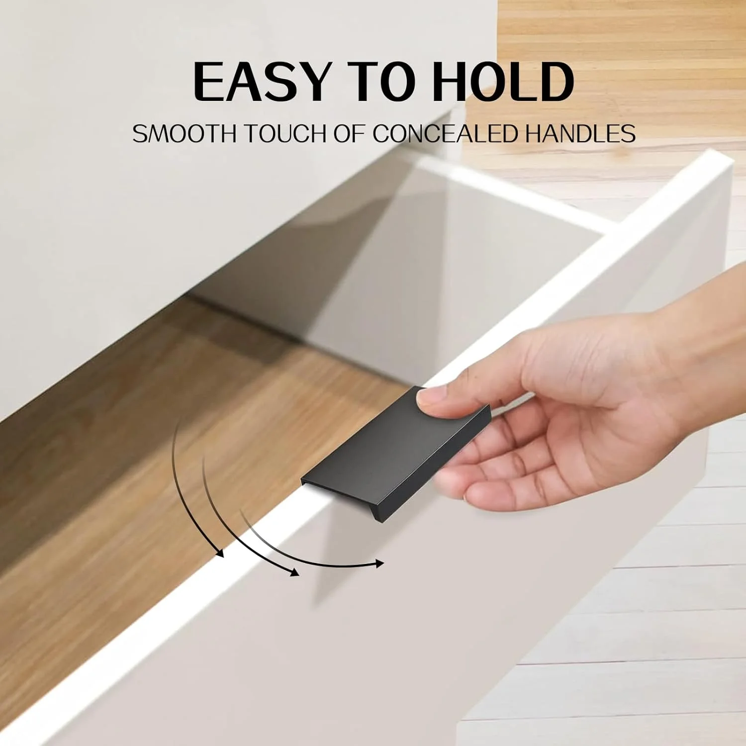 یه بسته 10 عددی دستگیره انگشتی مشکی yeowdeo برای کابینت، دستگیره لبه کابینت برای کشو آشپزخانه، دستگیره محافظ کمد، 150 میلی متر (5.9 اینچ) یه بسته 10 عددی دستگیره انگشتی مشکی yeowdeo برای کابینت، دستگیره لبه کابینت برای کشو آشپزخانه، دستگیره محافظ کمد، 150 میلی متر (5.9 اینچ)