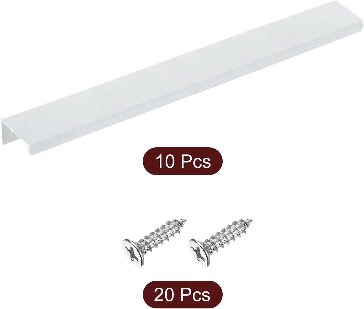 سورسینگ مپ دستگیره لبه انگشتی کابینت، 10 عدد 250 میلی متر / 9.84 اینچ آلیاژ آلومینیوم نصب پشتی دستگیره های مخفی کابینت دستگیره پنهان برای کابینت کشو آشپزخانه منزل، سفید سورسینگ مپ دستگیره لبه انگشتی کابینت، 10 عدد 250 میلی متر / 9.84 اینچ آلیاژ آلومینیوم نصب پشتی دستگیره های مخفی کابینت دستگیره پنهان برای کابینت کشو آشپزخانه منزل، سفید