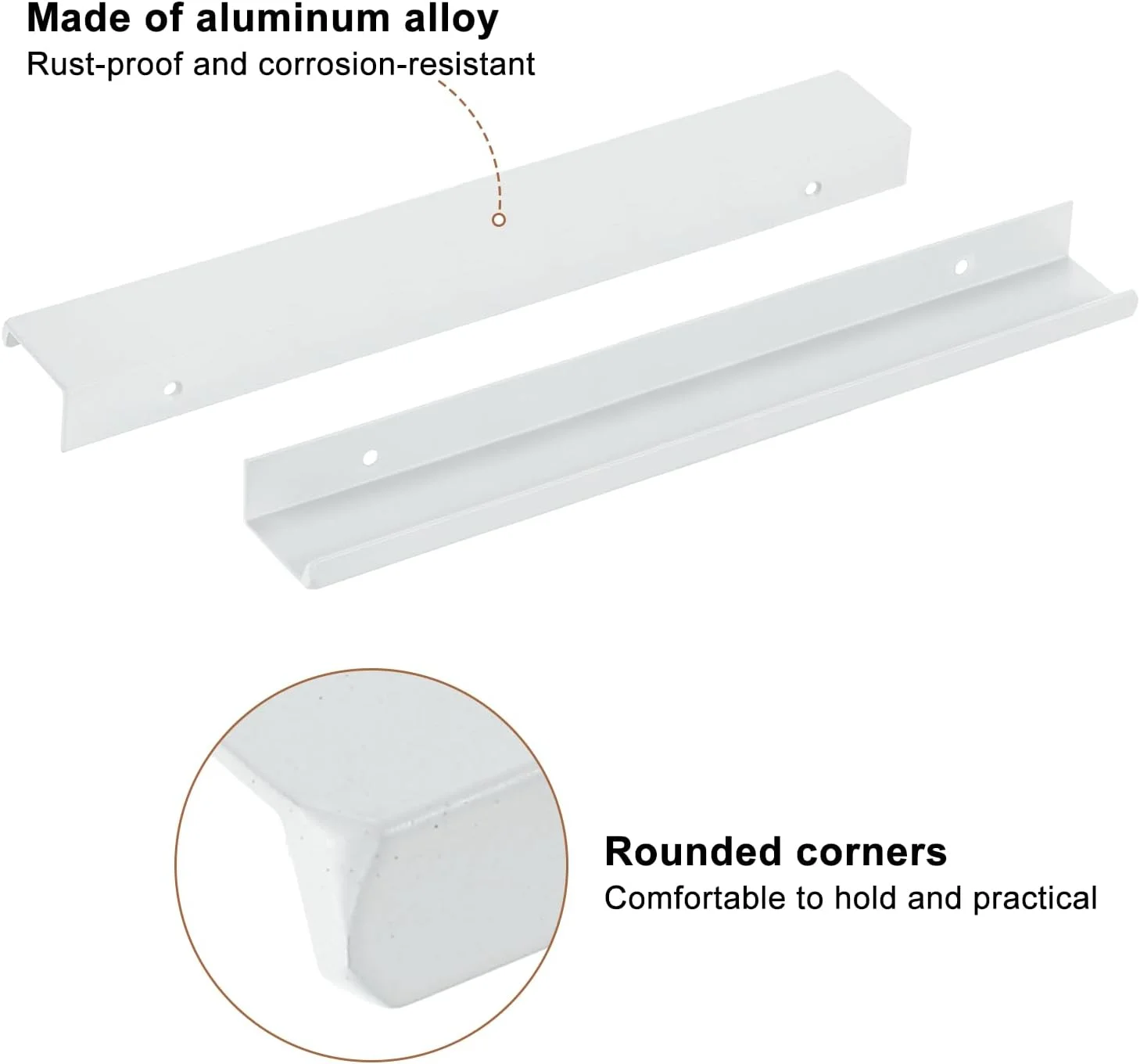 سورسینگ مپ دستگیره لبه انگشتی کابینت، 10 عدد 250 میلی متر / 9.84 اینچ آلیاژ آلومینیوم نصب پشتی دستگیره های مخفی کابینت دستگیره پنهان برای کابینت کشو آشپزخانه منزل، سفید سورسینگ مپ دستگیره لبه انگشتی کابینت، 10 عدد 250 میلی متر / 9.84 اینچ آلیاژ آلومینیوم نصب پشتی دستگیره های مخفی کابینت دستگیره پنهان برای کابینت کشو آشپزخانه منزل، سفید