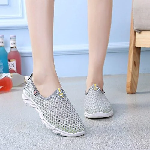 کفش ورزشی زنانه LJ Sports، توری تابستانی، تنفسی، مناسب آب، کفش لغزنده، کفش ورزشی بیرونی، مناسب دویدن، کفش غواصی، کفش پیاده روی غیر رسمی، مناسب ورزش، ساحل، تمرینات آبی، کفش کتانی ورزشی (سایز 39 اروپا/5 انگلستان، خاکستری) کفش ورزشی زنانه LJ Sports، توری تابستانی، تنفسی، مناسب آب، کفش لغزنده، کفش ورزشی بیرونی، مناسب دویدن، کفش غواصی، کفش پیاده روی غیر رسمی، مناسب ورزش، ساحل، تمرینات آبی، کفش کتانی ورزشی (سایز 39 اروپا/5 انگلستان، خاکستری)