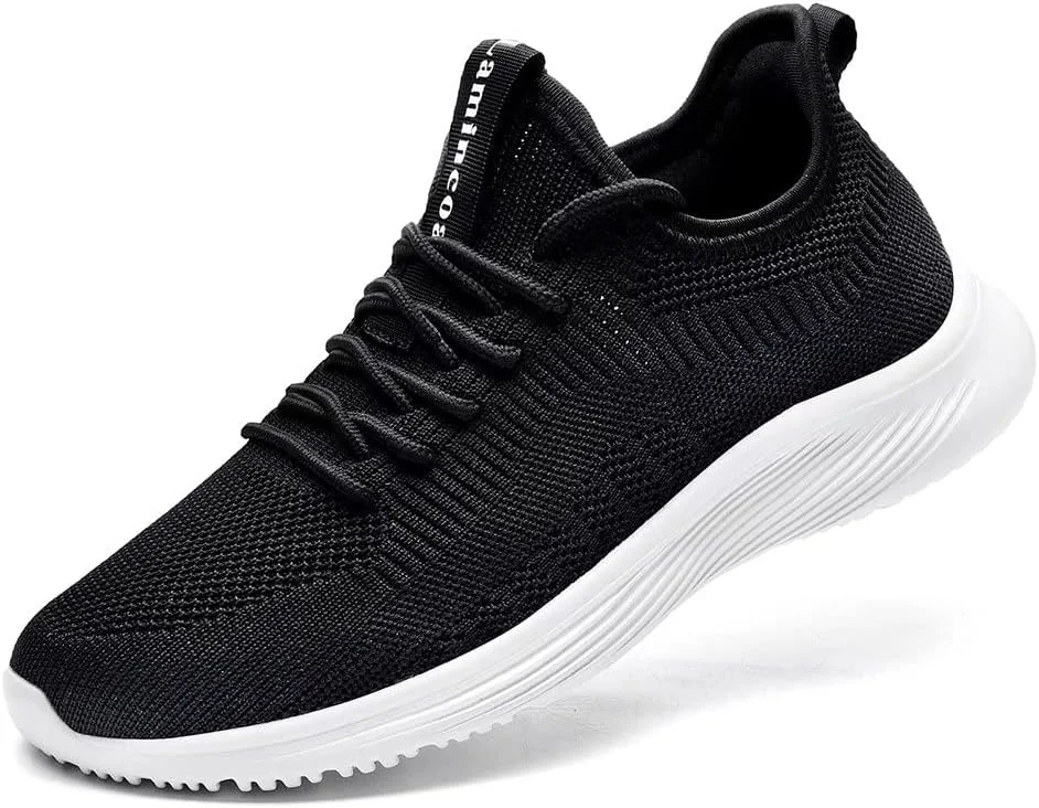 کفشهای دویدن زنانه Lamincoa، ضد لغزش، سبک وزن، توری، مناسب پیادهروی روزمره، کتانی ورزشی، تنیس، مناسب باشگاه، مسافرت و کار - مشکی سفید سایز 9.5 کفشهای دویدن زنانه Lamincoa، ضد لغزش، سبک وزن، توری، مناسب پیادهروی روزمره، کتانی ورزشی، تنیس، مناسب باشگاه، مسافرت و کار - مشکی سفید سایز 9.5