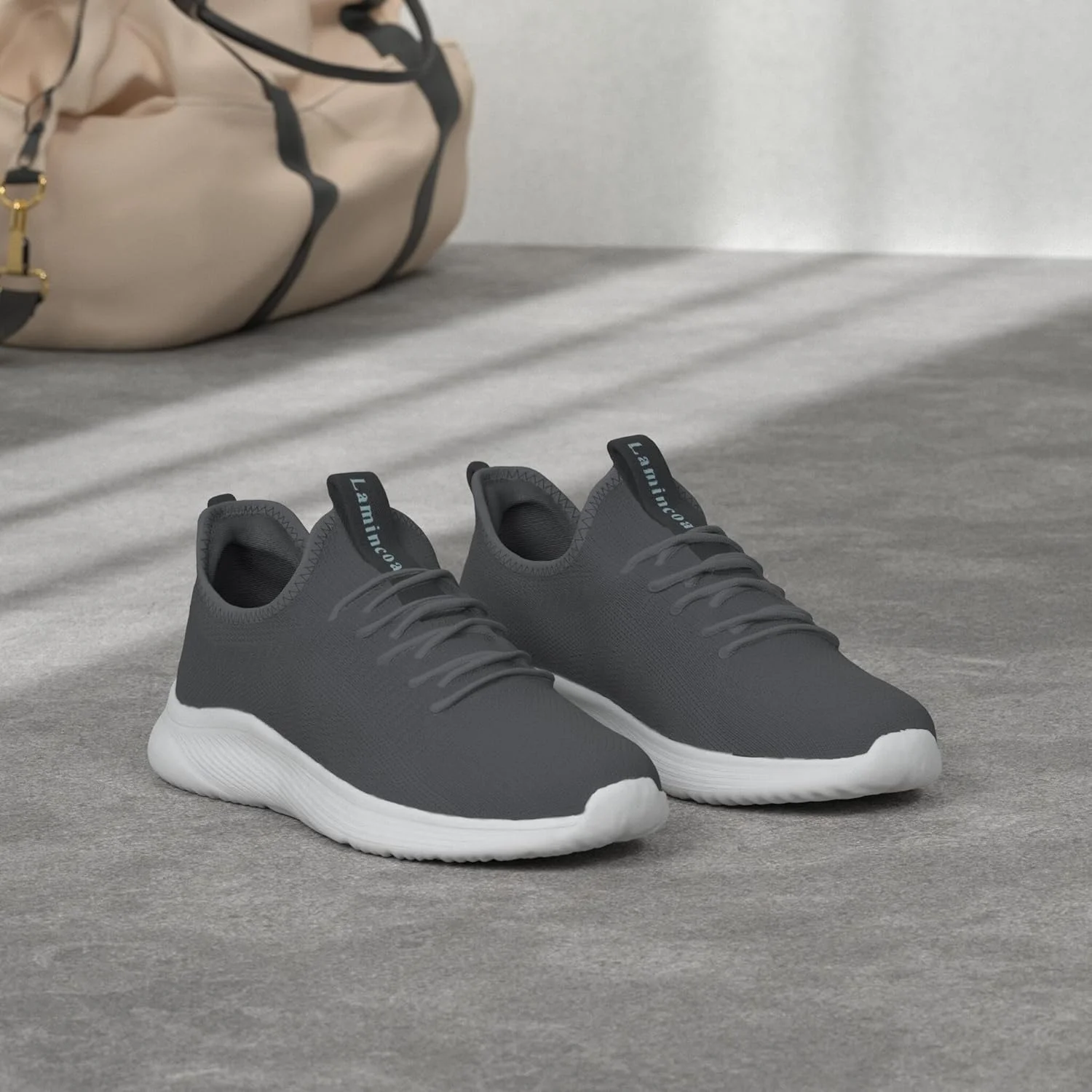 کفشهای پیادهروی زنانه Lamincoa، کفشهای ورزشی راحت و غیررسمی با فوم حافظهدار، مناسب برای سفر، کار، باشگاه، تنیس و دویدن - خاکستری سایز 9.5 کفشهای پیادهروی زنانه Lamincoa، کفشهای ورزشی راحت و غیررسمی با فوم حافظهدار، مناسب برای سفر، کار، باشگاه، تنیس و دویدن - خاکستری سایز 9.5