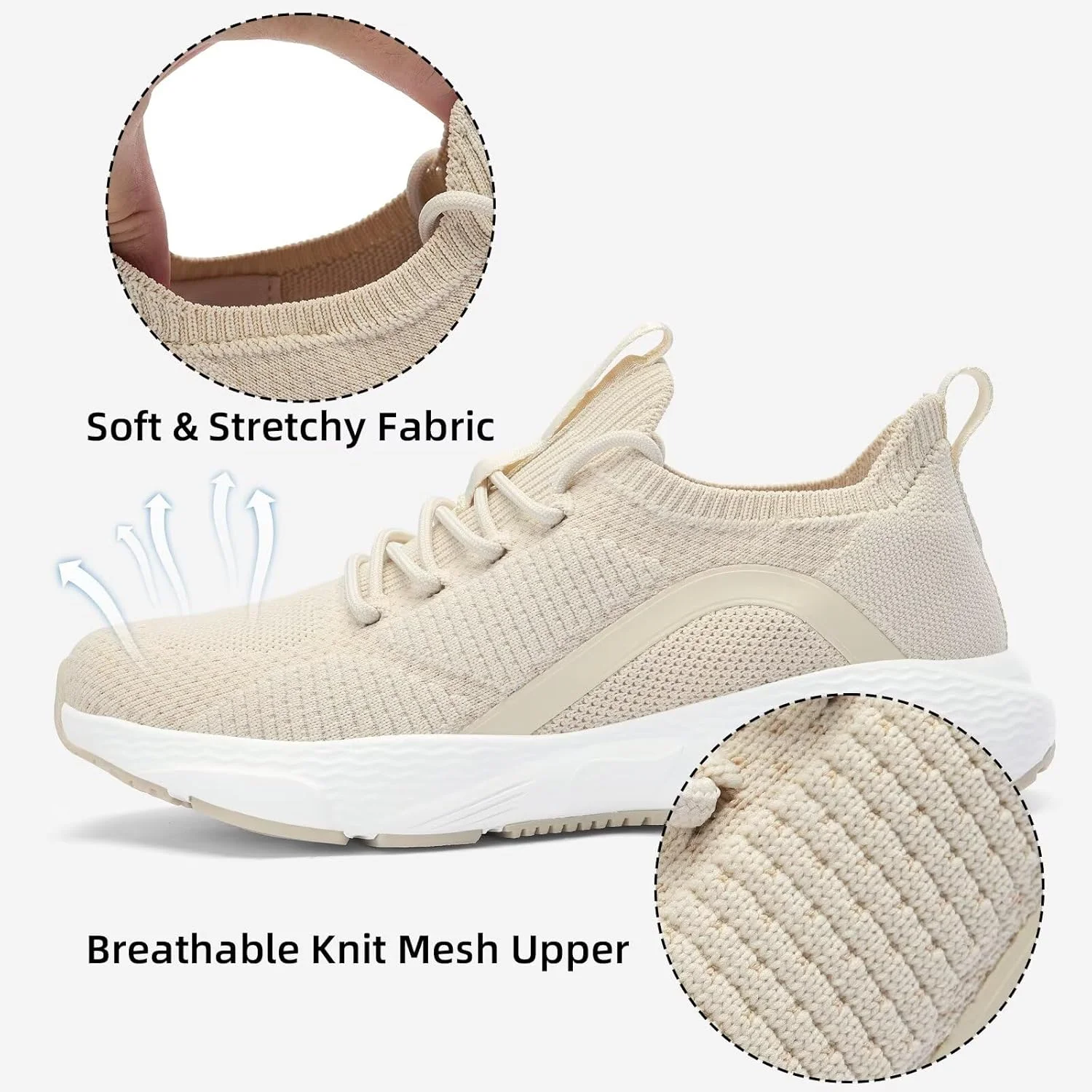 کفش پیاده روی زنانه Lamincoa، کفش تنیس سبک وزن، کفش ورزشی غیر رسمی برای تمرین در فضای باز و باشگاه