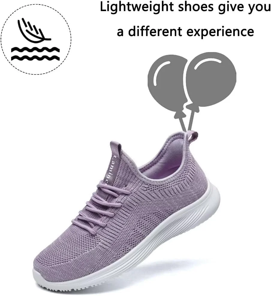 کفش پیاده روی زنانه Lamincoa، سبک وزن، راحت، با کفی مموری فوم، مناسب ورزش، دویدن و کار