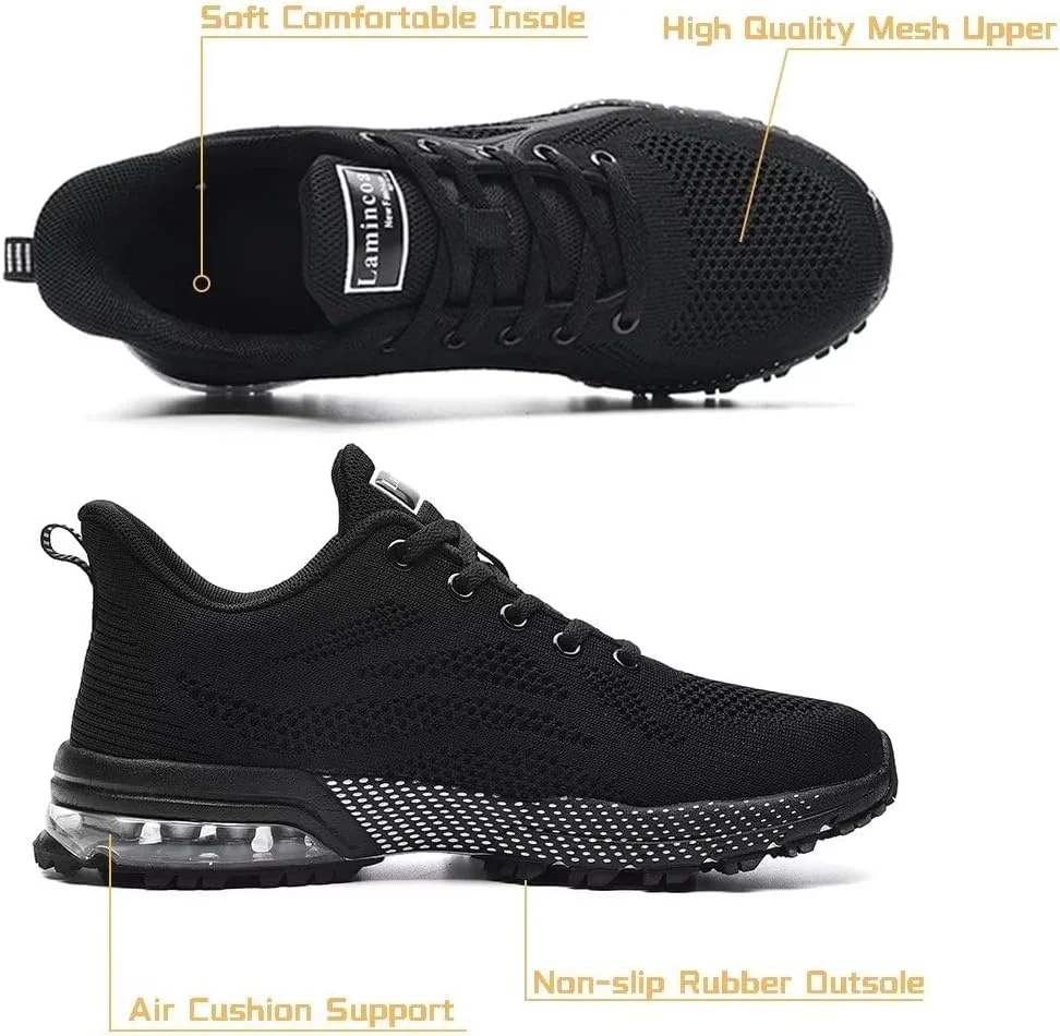 کفش‌های دویدن زنانه Lamincoa، کفش‌های ورزشی غیررسمی، تنیس، مناسب پیاده‌روی، باشگاه، دویدن، تمرین، تناسب اندام، بسکتبال