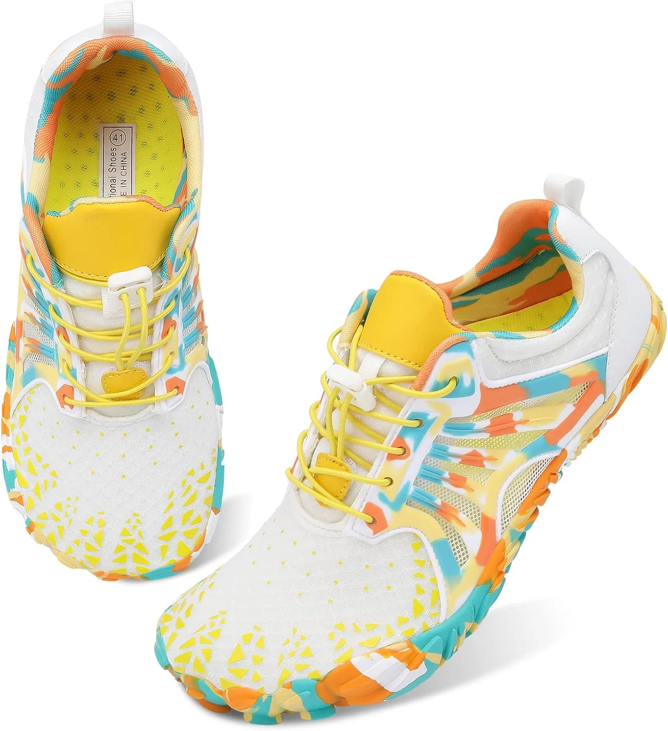 کفش های ورزشی آبی مردانه و زنانه L-RUN، خشک شونده سریع، پا برهنه، پنجه پهن، مناسب ساحل، شنا و موج سواری