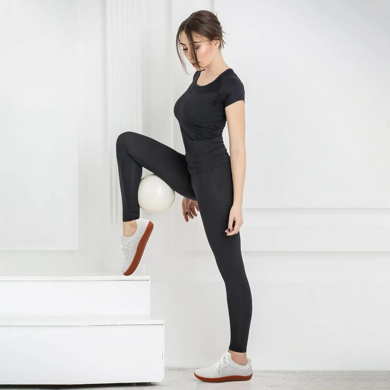 کفش های زنانه ال-ران، جورابی، پنجه پهن، مینیمالیستی، مناسب پیاده روی، تنفسی، مناسب دویدن در مسیرهای ناهموار، کتانی های مدرن با زیره صفر