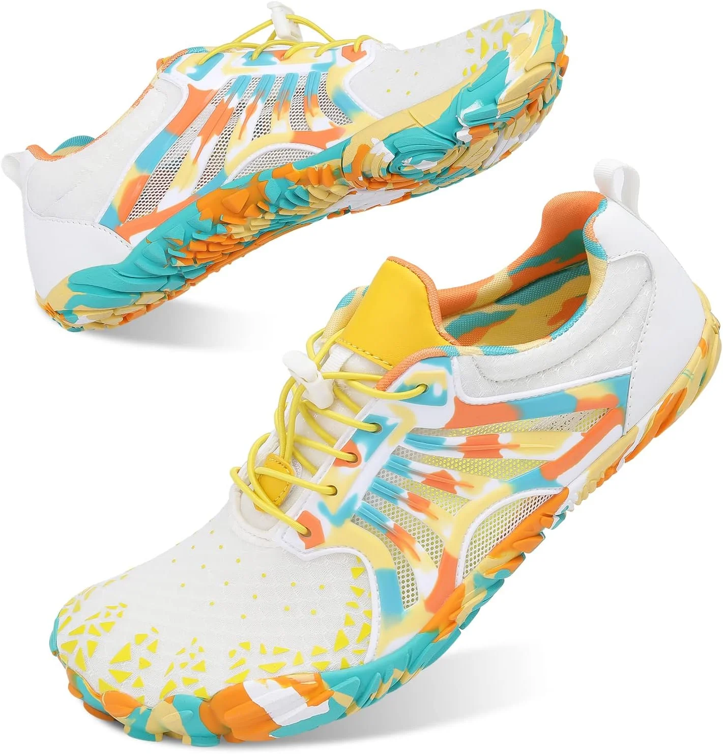 کفش های ورزشی آبی مردانه و زنانه L-RUN، خشک شونده سریع، پا برهنه، پنجه پهن، مناسب ساحل، شنا و موج سواری