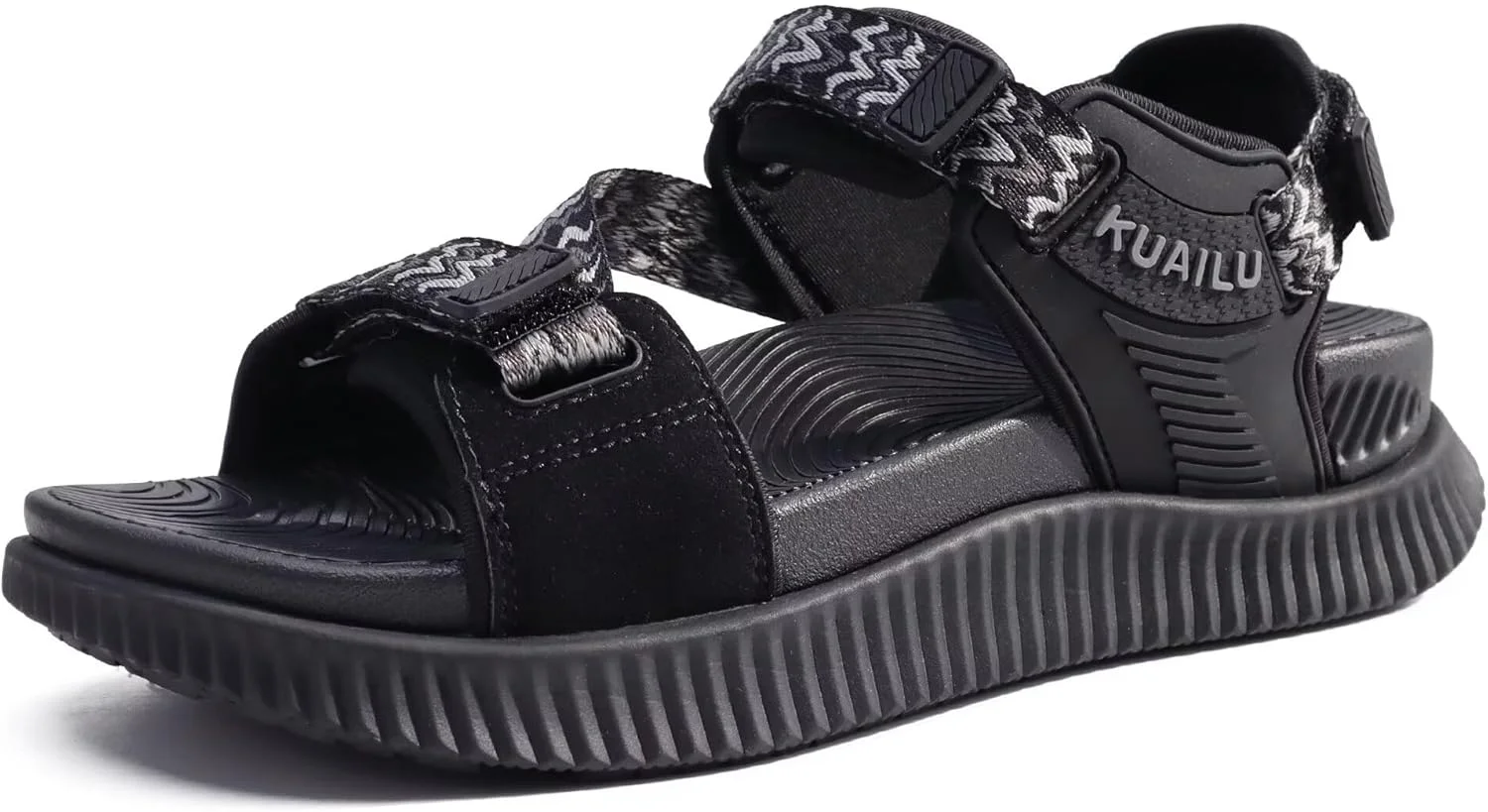 صندل پیاده روی زنانه KuaiLu، طبی، دارای قوس حمایتی، مناسب برای پلانتار فاشیایتیس، ریکاوری ارتوپدی، ورزشی، مناسب فضای باز، پیاده روی، دارای بالشتک ضخیم، بند قابل تنظیم، مناسب کمپینگ و مسافرت - مشکی - سایز 6 صندل پیاده روی زنانه KuaiLu، طبی، دارای قوس حمایتی، مناسب برای پلانتار فاشیایتیس، ریکاوری ارتوپدی، ورزشی، مناسب فضای باز، پیاده روی، دارای بالشتک ضخیم، بند قابل تنظیم، مناسب کمپینگ و مسافرت - مشکی - سایز 6