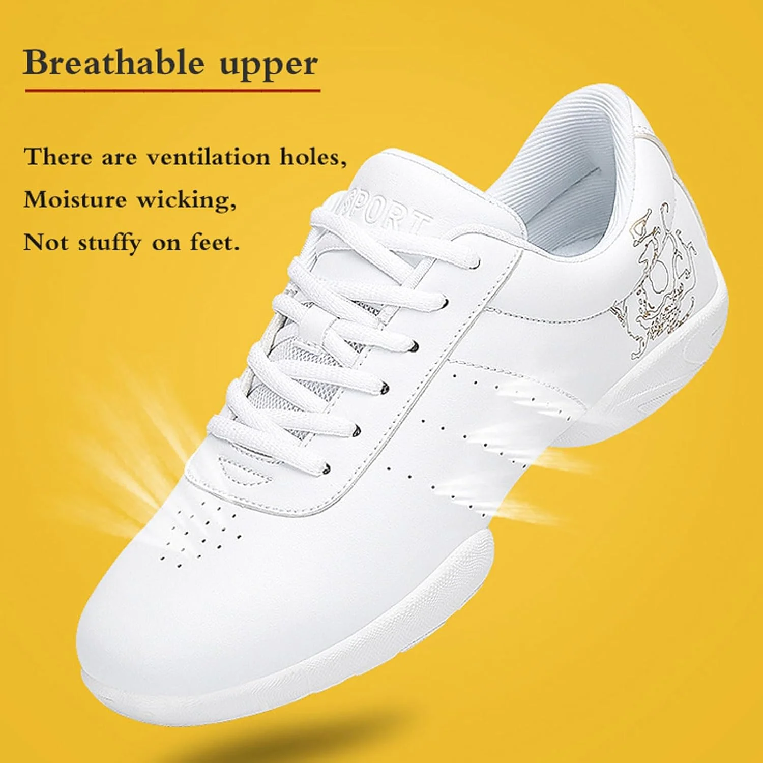 کفش رقص زنانه Kraftpaid، کفش رقص جاز زنانه، کفش ورزشی جاز هیپ هاپ، زیره جدا از هم توری زنانه، کفش های کتانی غیررسمی جاز لاتین بالروم، کفش تمرین یوگا، تنفسی، برای دختران زنانه