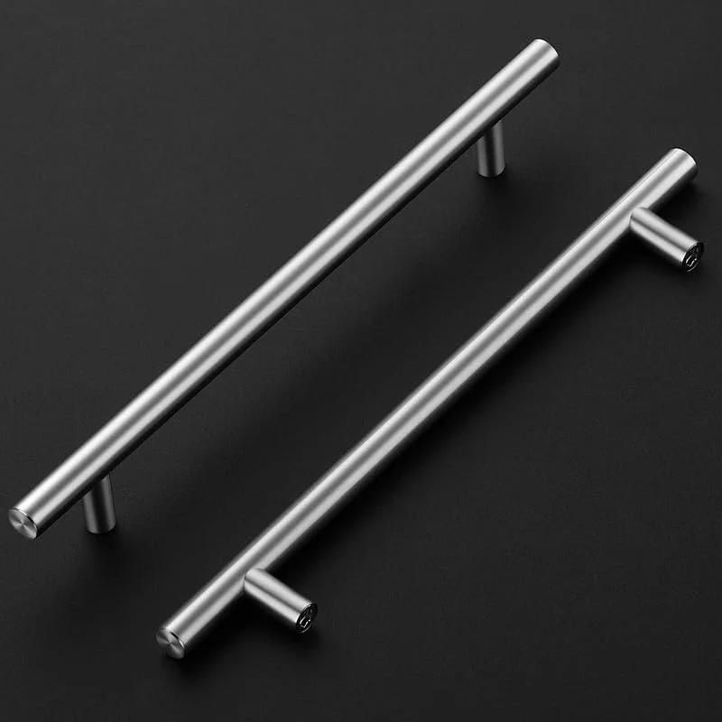 روینت بسته 10 عددی دستگیره مبلمان نقره ای، دستگیره های T شکل برای کابینت آشپزخانه، مرکز سوراخ 192 میلی متر، دستگیره های کابینت، دستگیره درب مبلمان استیل ضد زنگ