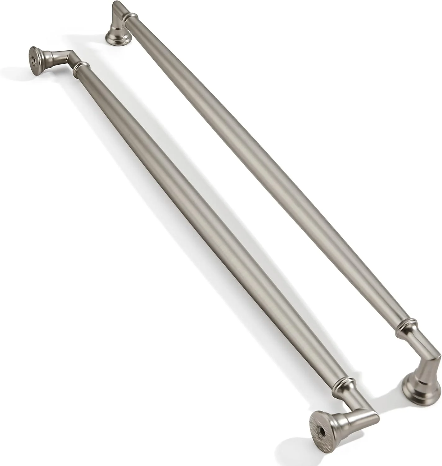 دستگیره کابینت ZAUYX، بسته 2 عددی، 12 اینچی، نیکل برس خورده، دستگیره های سنگین و بادوام برای کابینت آشپزخانه، روشویی و کابینت حمام
