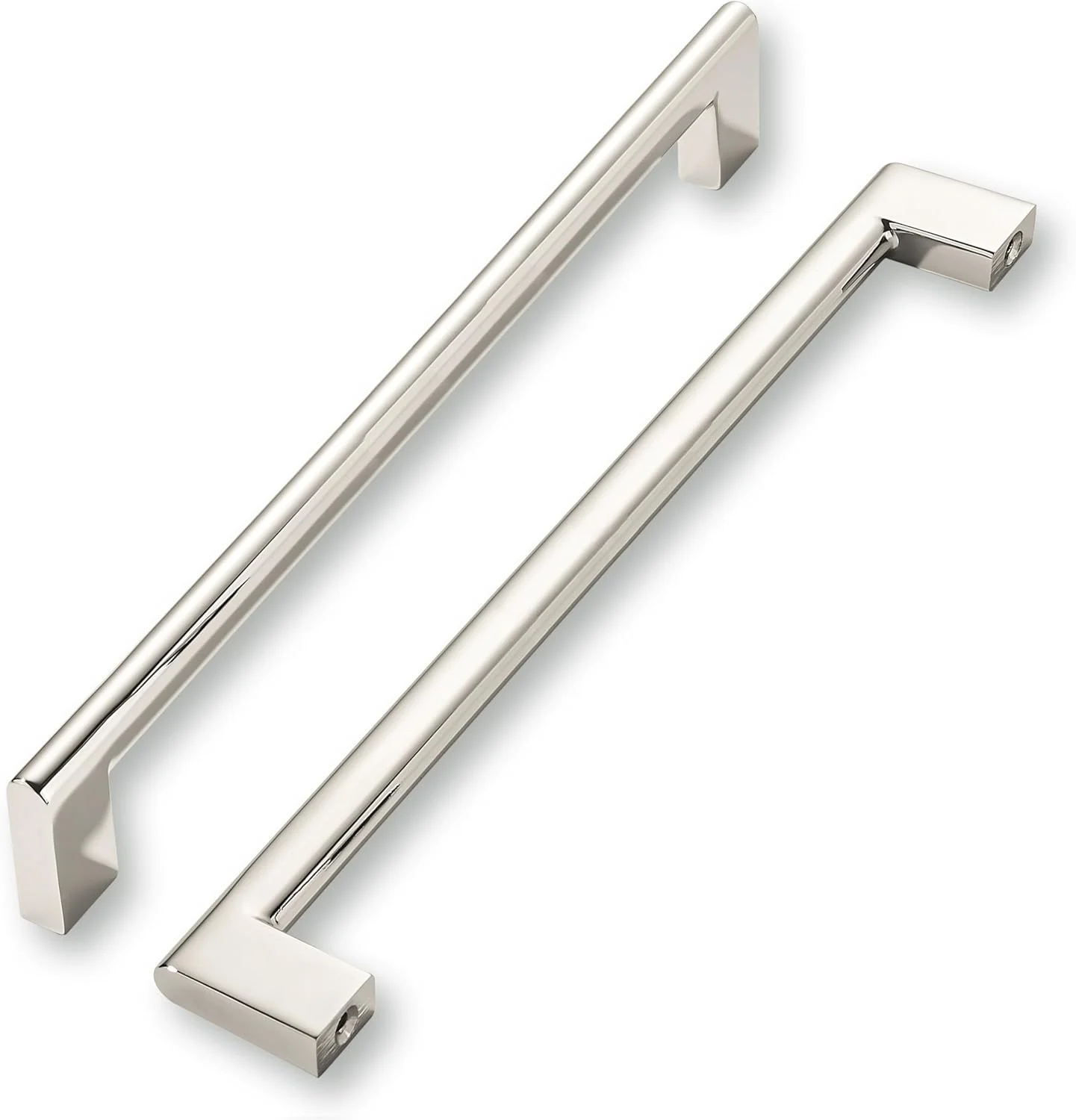 دستگیره کابینت نیکل پولیش شده khtumeware، مرکز سوراخ 10 اینچ، بسته 6 عددی، دستگیره کشوی آشپزخانه سنگین و بادوام، سخت افزار برای حمام، کشو، کابینت، درب کابینت