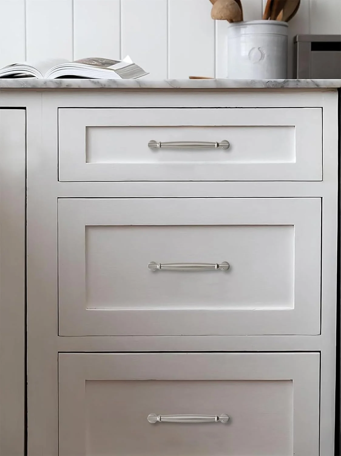 دستگیره کابینت ZAUYX، بسته 2 عددی، 12 اینچی، نیکل برس خورده، دستگیره های سنگین و بادوام برای کابینت آشپزخانه، روشویی و کابینت حمام