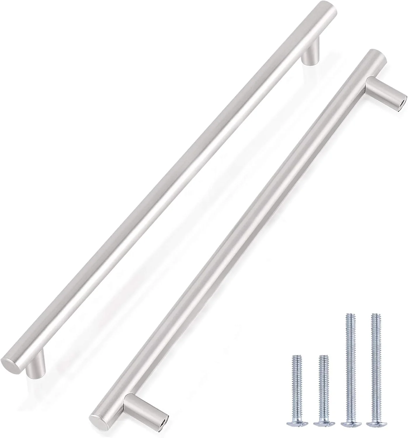 دستگیره های کابینت نیکل ساتن Gobrico با فاصله مرکز سوراخ 25.4 سانتی متر، دستگیره های کشو استیل ضد زنگ T شکل اروپایی - بسته 30 عددی دستگیره های کابینت نیکل ساتن Gobrico با فاصله مرکز سوراخ 25.4 سانتی متر، دستگیره های کشو استیل ضد زنگ T شکل اروپایی - بسته 30 عددی