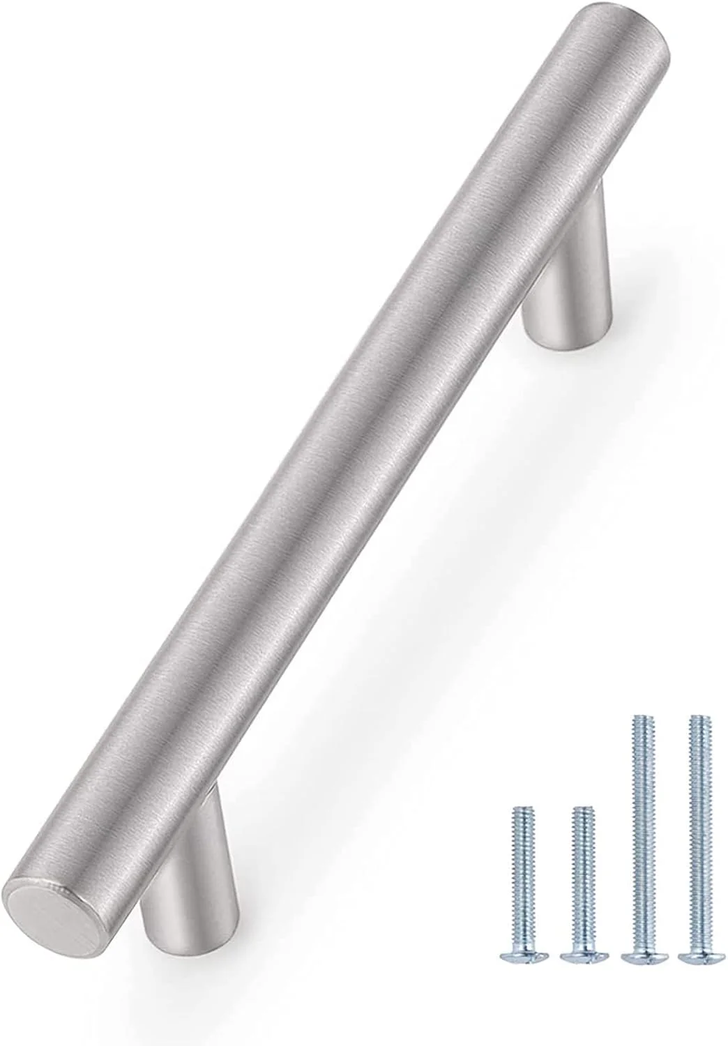 دستگیره کابینت پروبریكو، بسته 5 عددی، 4 اینچی، دستگیره های آشپزخانه، نیکل برس خورده، دستگیره های کشو استیل ضد زنگ، دستگیره های تی بار گرد برای کابینت و کمد دستگیره کابینت پروبریكو، بسته 5 عددی، 4 اینچی، دستگیره های آشپزخانه، نیکل برس خورده، دستگیره های کشو استیل ضد زنگ، دستگیره های تی بار گرد برای کابینت و کمد