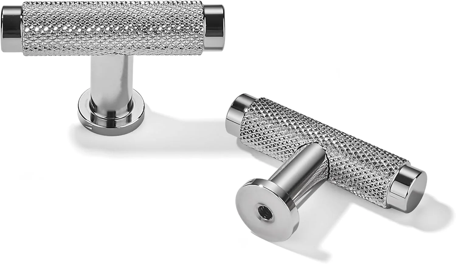 دستگیره کابینت آجدار نیکل براق Khtumeware، بسته 10 عددی، 1.97 اینچ فاصله مرکز تا مرکز، دستگیره کشو، سخت افزار آشپزخانه، دستگیره کابینت، دستگیره کمد