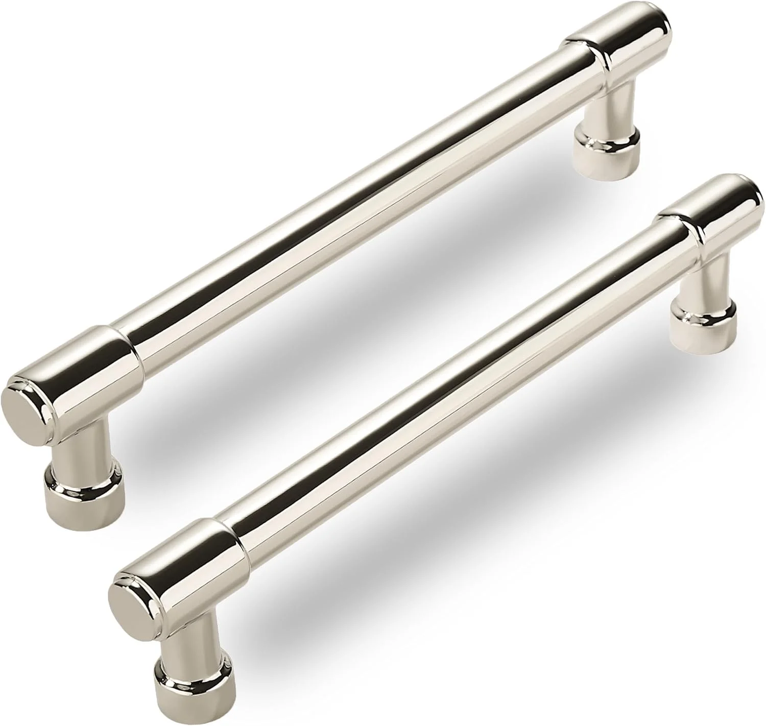 دستگیره کابینت نیکل براق CABDM، بسته 10 عددی، 5 اینچ (128 میلی متر) فاصله مرکز سوراخ، سخت افزار آشپزخانه برای کابینت و کشو دستگیره کابینت نیکل براق CABDM، بسته 10 عددی، 5 اینچ (128 میلی متر) فاصله مرکز سوراخ، سخت افزار آشپزخانه برای کابینت و کشو