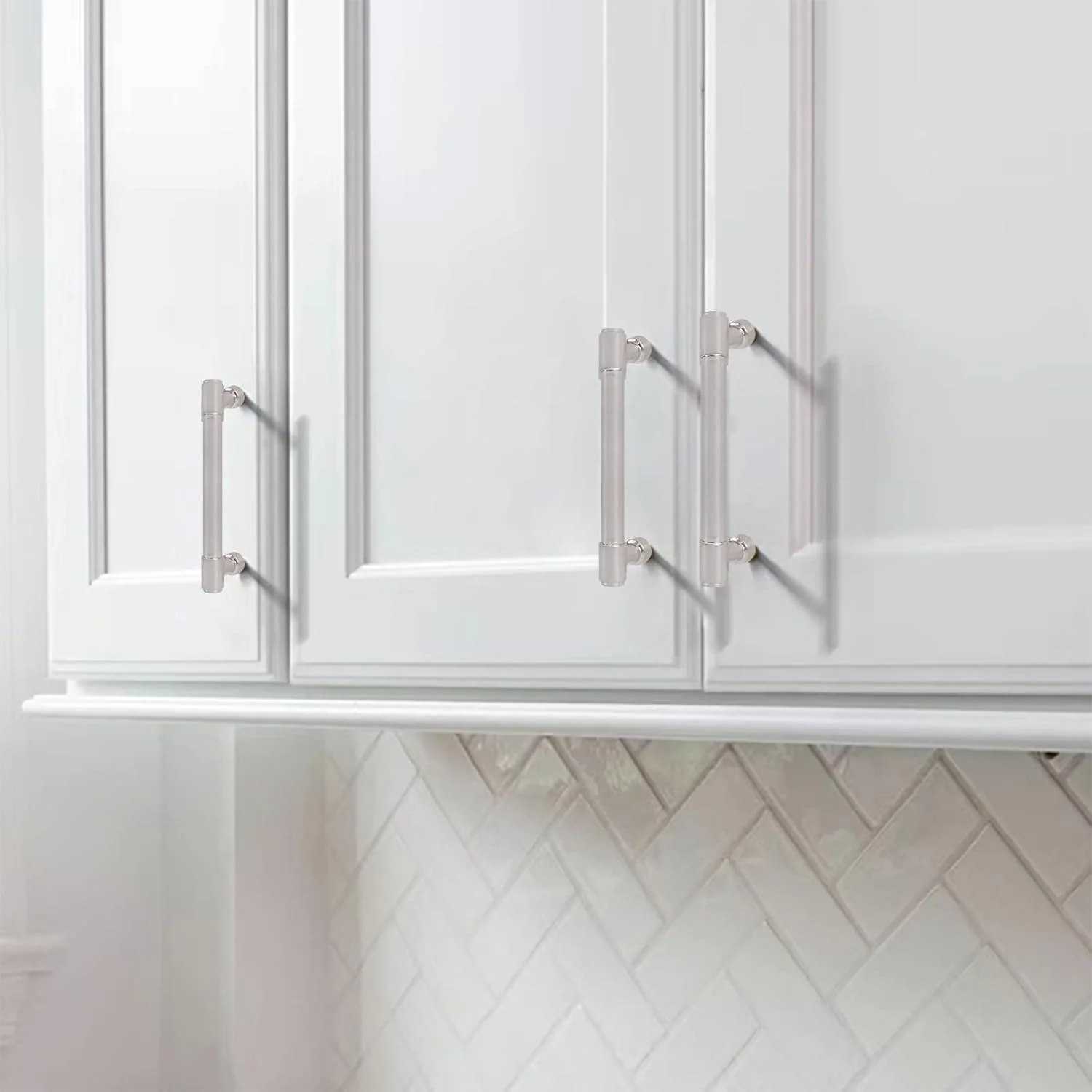 دستگیره کابینت Khtumeware نیکل ساتن برس خورده - مرکز به مرکز 5 اینچ (تقریباً 128 میلی متر) - بسته 12 عددی - دستگیره آشپزخانه برای کابینت، دستگیره کمد، دستگیره کشو