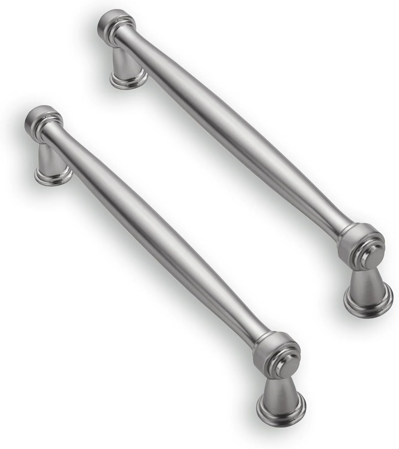 ZAUYX بسته 10 عددی دستگیره کابینت 5 اینچی با روکش نیکل ساتن برس خورده، سخت افزار کابینت آشپزخانه، دستگیره برای کابینت، دستگیره کمد، دستگیره کشو ZAUYX بسته 10 عددی دستگیره کابینت 5 اینچی با روکش نیکل ساتن برس خورده، سخت افزار کابینت آشپزخانه، دستگیره برای کابینت، دستگیره کمد، دستگیره کشو