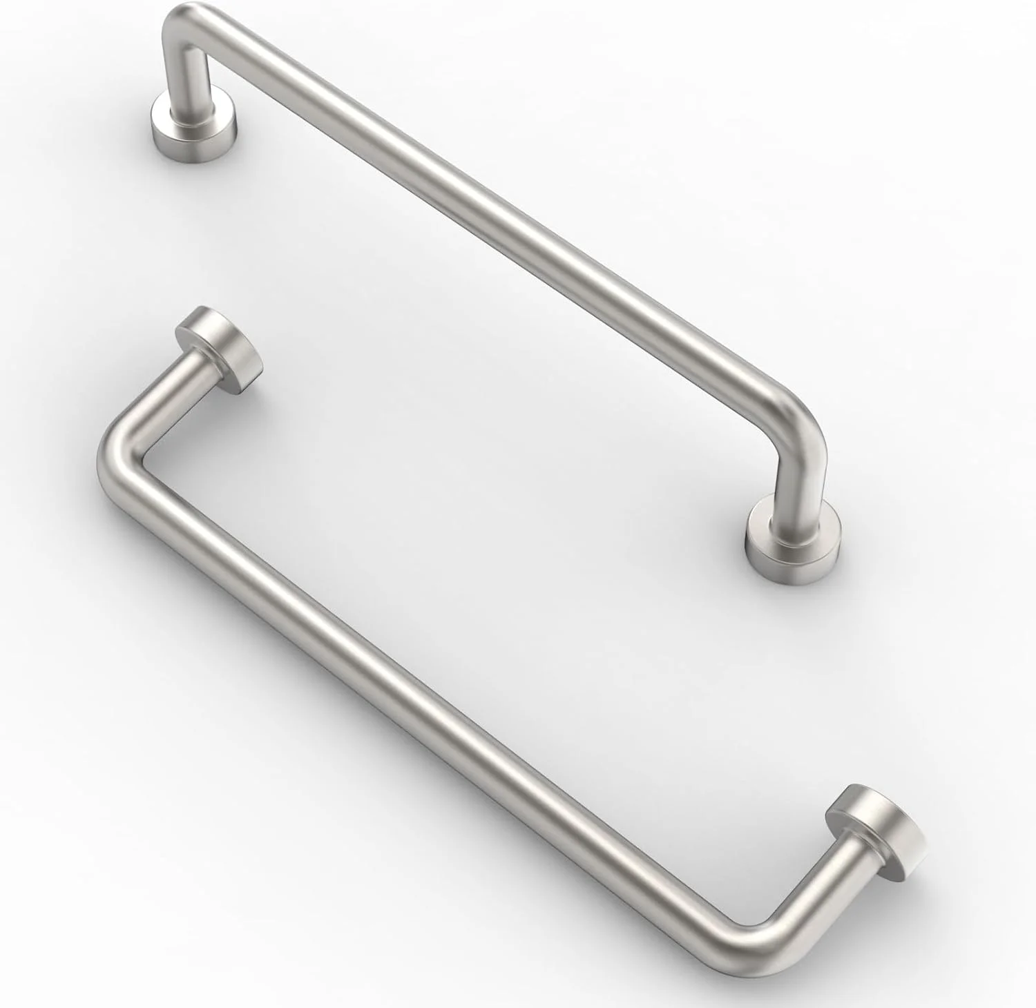 فُرنی ویر بسته 10 عددی دستگیره کابینت، مرکز سوراخ 128 میلی متر (5 اینچ)، نیکل برس خورده، دستگیره درب آشپزخانه، سخت افزار، دستگیره کشو، دستگیره درب کابینت آشپزخانه