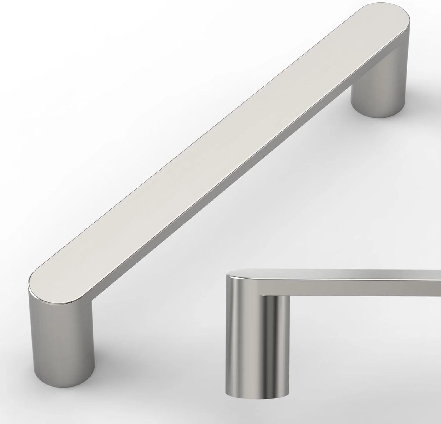 دستگیره کابینت Amerdeco مدل ZH0005BSN، رنگ نیکل ساتن برس خورده، طول 128 میلی متر (10 عددی)، دستگیره های مدرن آشپزخانه برای کابینت، کمد، کشو دستگیره کابینت Amerdeco مدل ZH0005BSN، رنگ نیکل ساتن برس خورده، طول 128 میلی متر (10 عددی)، دستگیره های مدرن آشپزخانه برای کابینت، کمد، کشو