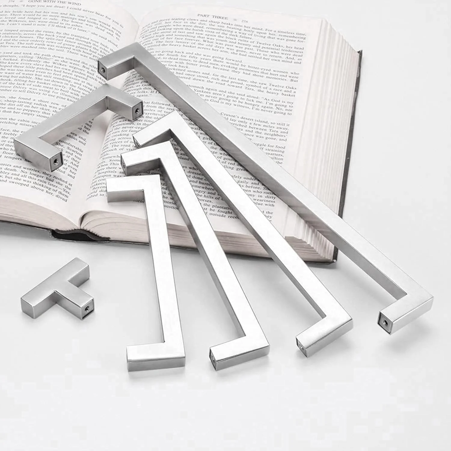 گلدن وارم بسته 10 عددی دستگیره کابینت 5 اینچی نیکل برس خورده - LSJ12BSS128 دستگیره های کابینت آشپزخانه استیل ضد زنگ دستگیره های کشو سخت افزار کابینت دستگیره و دستگیره درب کابینت