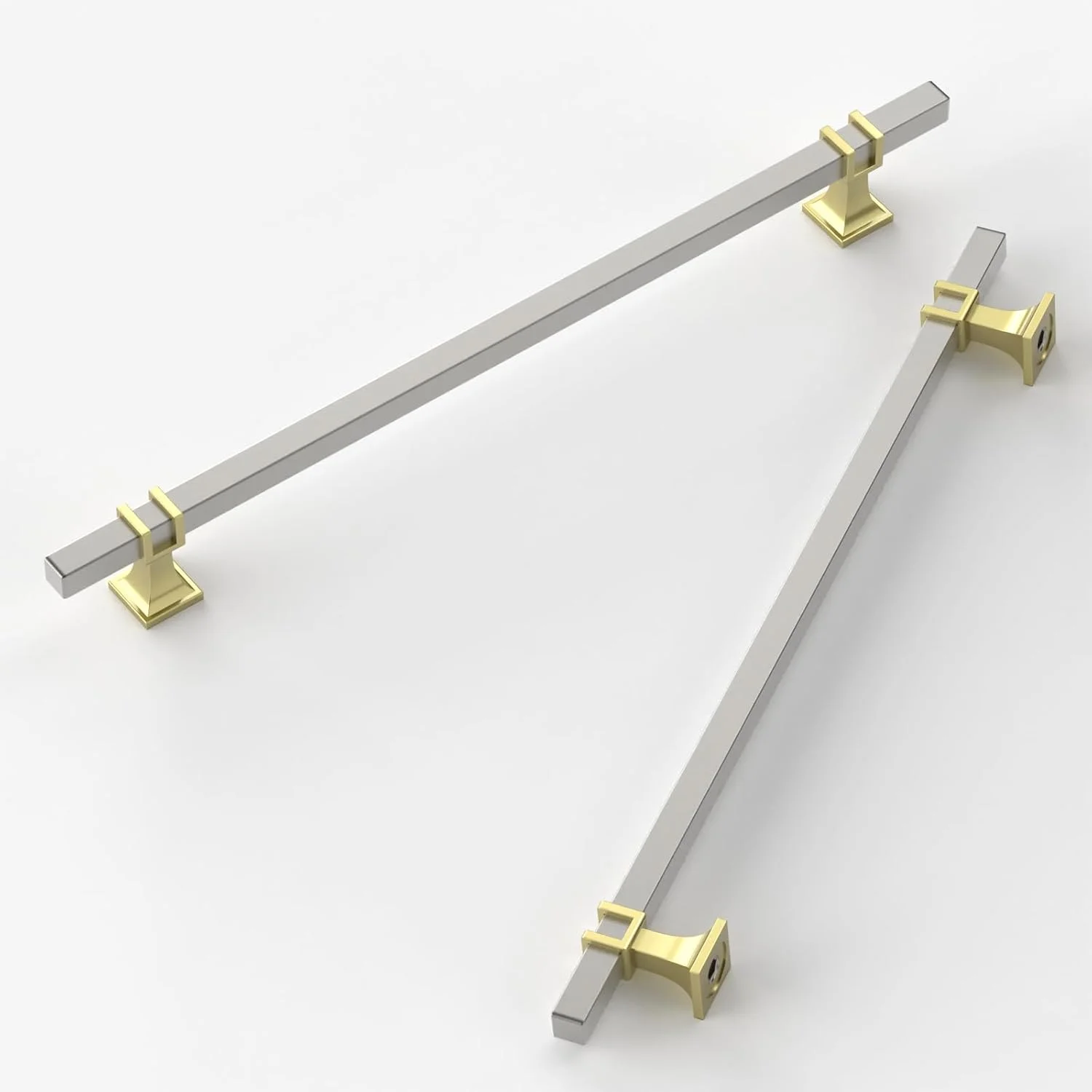 دستگیره کابینت 9BUILD بسته 10 عددی، 10 اینچی، نیکل ساتن برس خورده، دستگیره های سخت افزاری کابینت آشپزخانه، دستگیره های T شکل برای کشو دستگیره کابینت 9BUILD بسته 10 عددی، 10 اینچی، نیکل ساتن برس خورده، دستگیره های سخت افزاری کابینت آشپزخانه، دستگیره های T شکل برای کشو