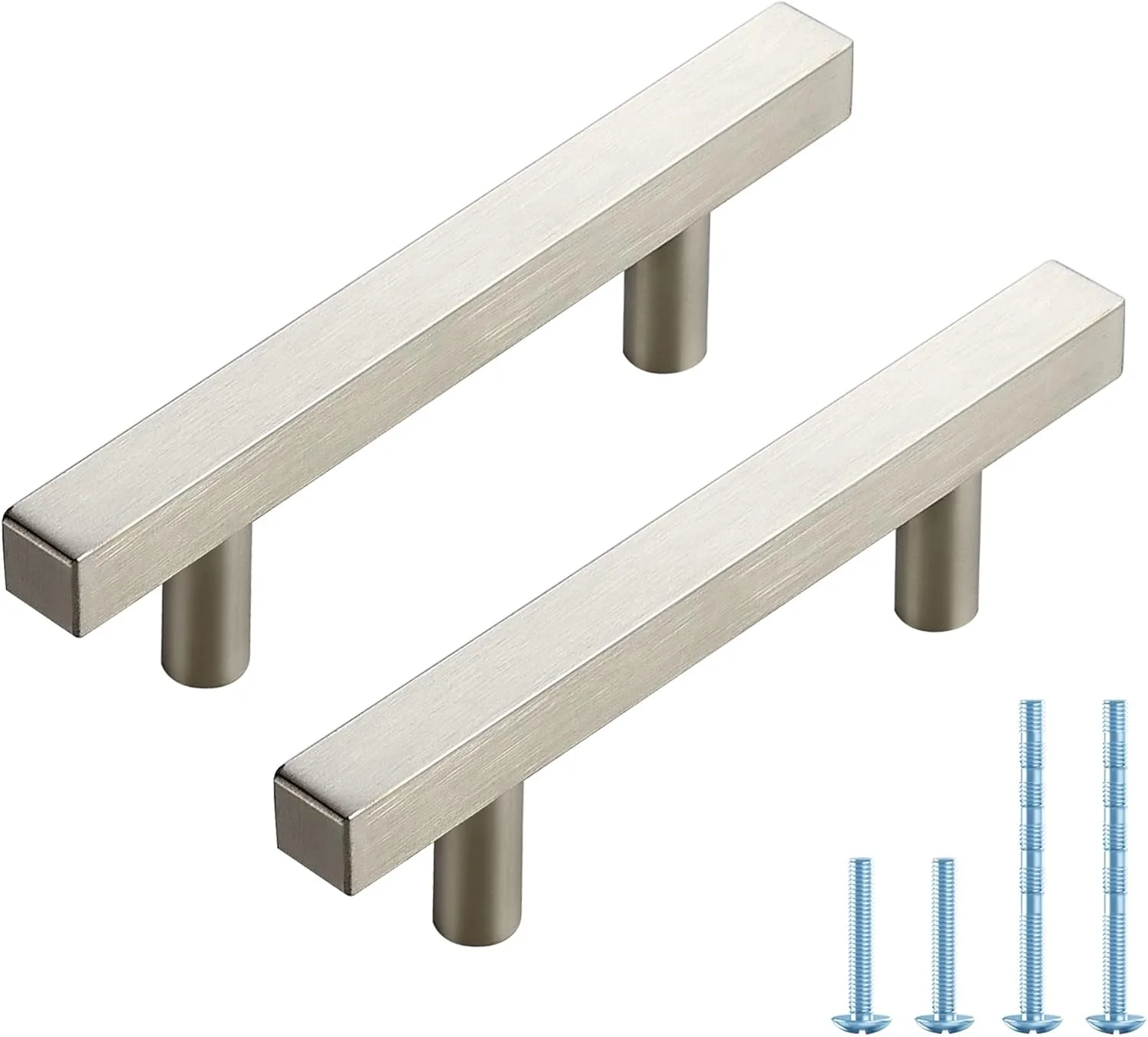 دستگیره کابینت آشپزخانه نیکل برس خورده بسته 10 عددی، دستگیره های کشو کابینت آشپزخانه برای کمد 5 اینچی با مرکز سوراخ 3 اینچی، دستگیره های کشو میله ای مربعی، سخت افزار کابینت آشپزخانه استیل ضد زنگ دستگیره کابینت آشپزخانه نیکل برس خورده بسته 10 عددی، دستگیره های کشو کابینت آشپزخانه برای کمد 5 اینچی با مرکز سوراخ 3 اینچی، دستگیره های کشو میله ای مربعی، سخت افزار کابینت آشپزخانه استیل ضد زنگ