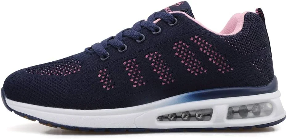 کفش ورزشی زنانه مینبی، دارای بالشتک هوا، کفش داخلی، کفش ورزشی فضای باز، بند تنفسی، کفش ورزشی زنانه، تخت، سایز 35-44 اروپا