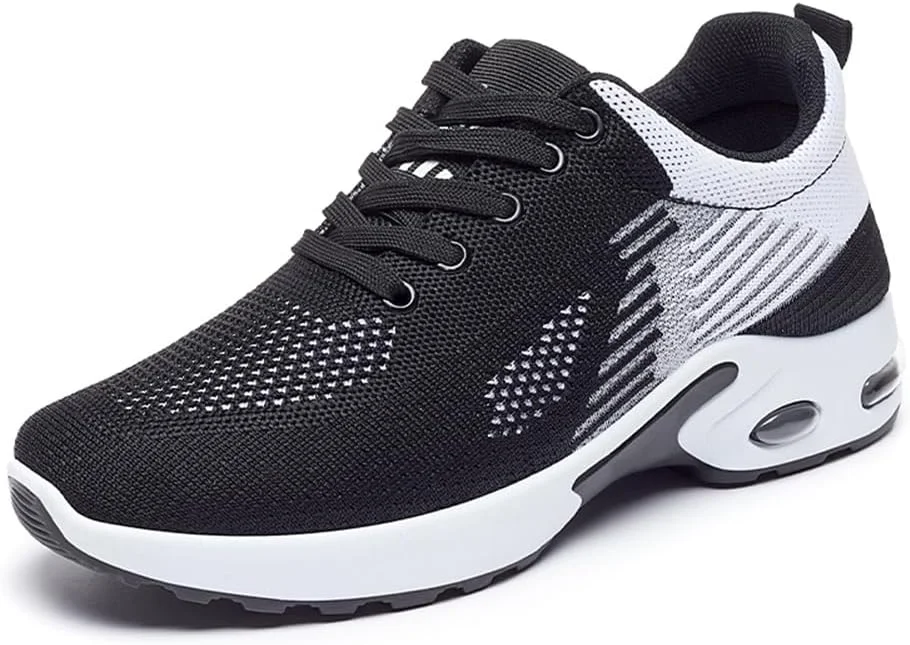 کفش های دویدن زنانه LYEAA، کفش های تنیس سبک وزن با بالشتک هوا، ضد لغزش، تنفس پذیر، مناسب پیاده روی و استفاده روزمره در فضای باز