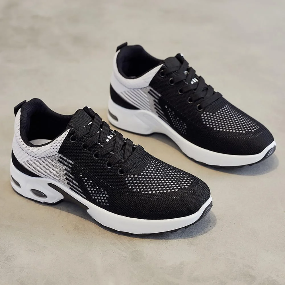 کفش‌های دویدن زنانه LYEAA، کفش‌های ورزشی بالشتک هوا، کفش‌های تنیس سبک وزن ضد لغزش، کفش‌های ورزشی توری تنفسی، راحت برای مسافرت در فضای باز