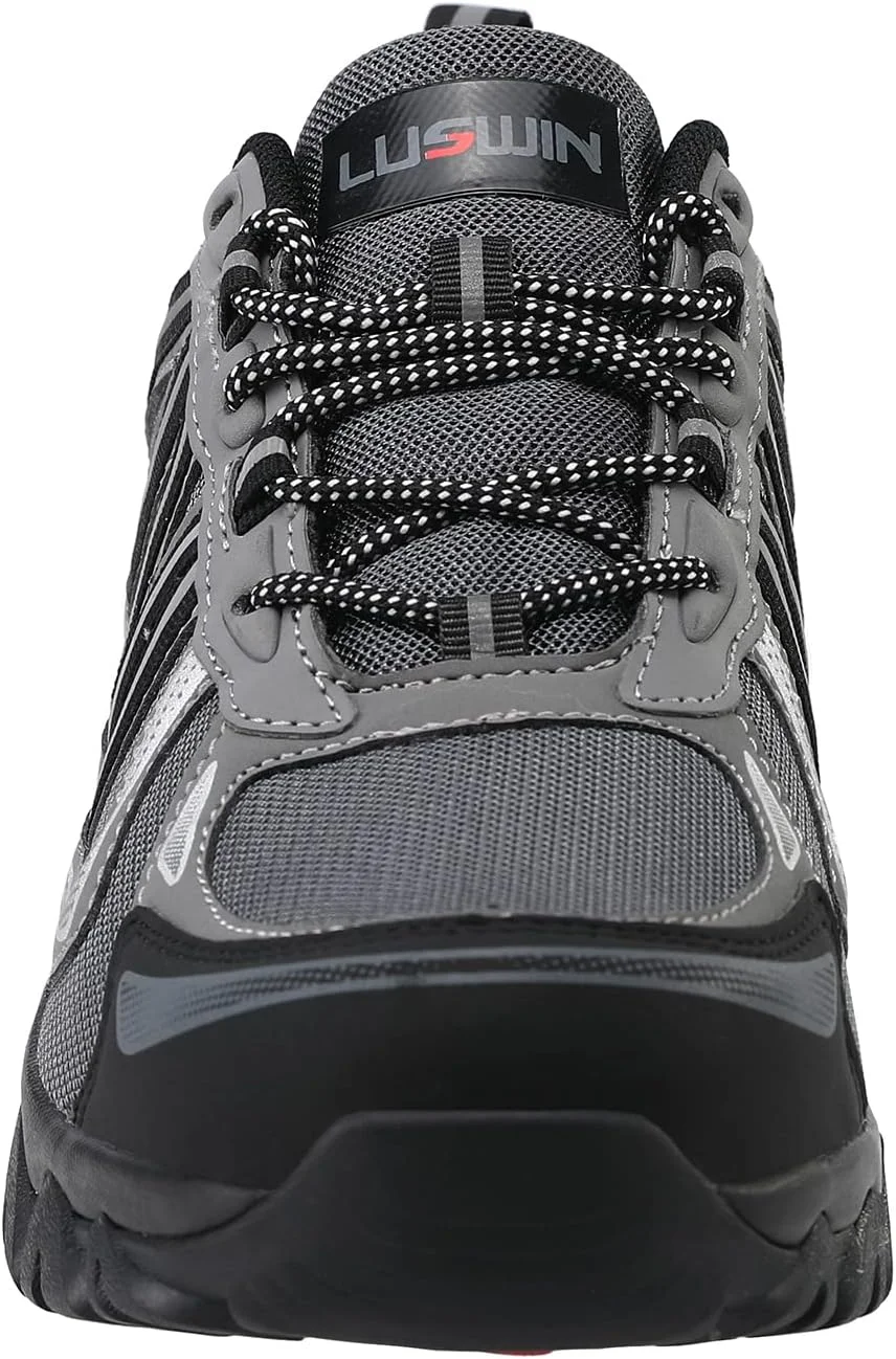 کفش پیاده روی ضد آب مردانه LUSWIN، سبک وزن، ضد لغزش، ساق کوتاه، مناسب کوله گردی، کمپینگ و کوهنوردی