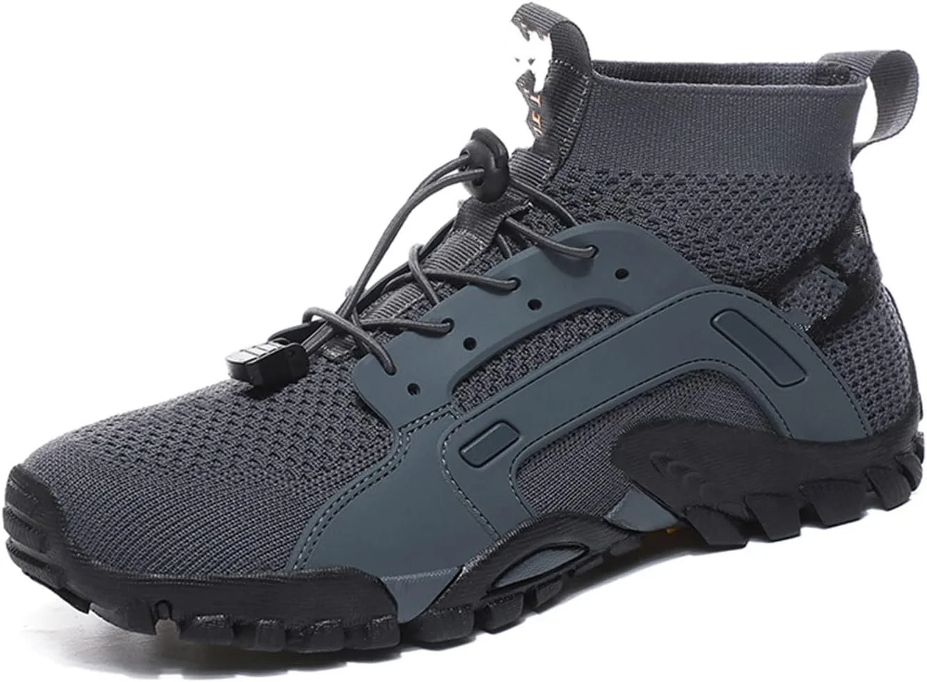 کفش ورزشی پیاده روی زنانه LUCIY ساق بلند، کفش آبی بالارود بدون پاشنه مردانه و زنانه، کفش کوهنوردی فضای باز، کفش ورزشی پیاده روی تنفسی کشسان بالا، مناسب برای هر دو جنسیت (سایز: 41)