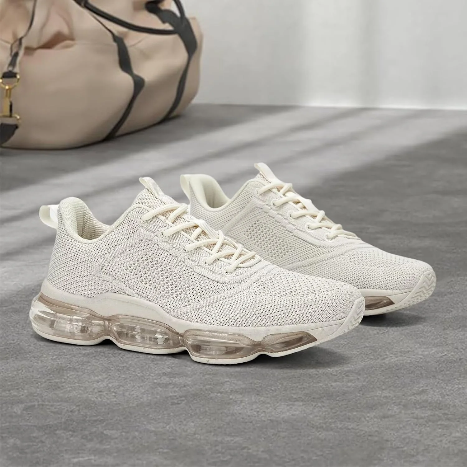 کفش‌های دویدن زنانه Luogoks، کفش‌های پیاده‌روی با بالشتک هوا، کفش‌های کتانی مد روز، تنیس، ورزشی تنفسی، باشگاه، تناسب اندام، کفش‌های تمرین متقابل