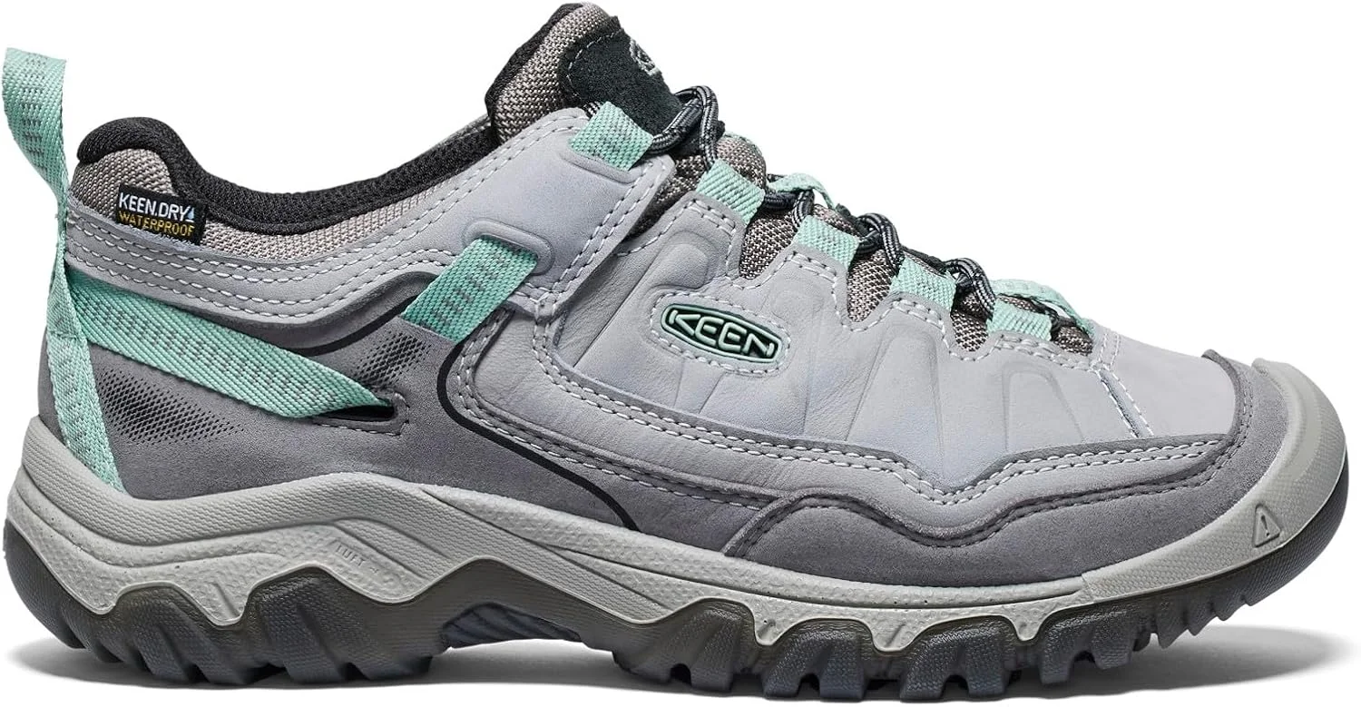 کفش پیاده روی زنانه KEEN مدل Targhee 4 با ارتفاع کم، بادوام، راحت و ضد آب، آلیاژ/سبز گرانیتی، سایز 9 پهن کفش پیاده روی زنانه KEEN مدل Targhee 4 با ارتفاع کم، بادوام، راحت و ضد آب، آلیاژ/سبز گرانیتی، سایز 9 پهن