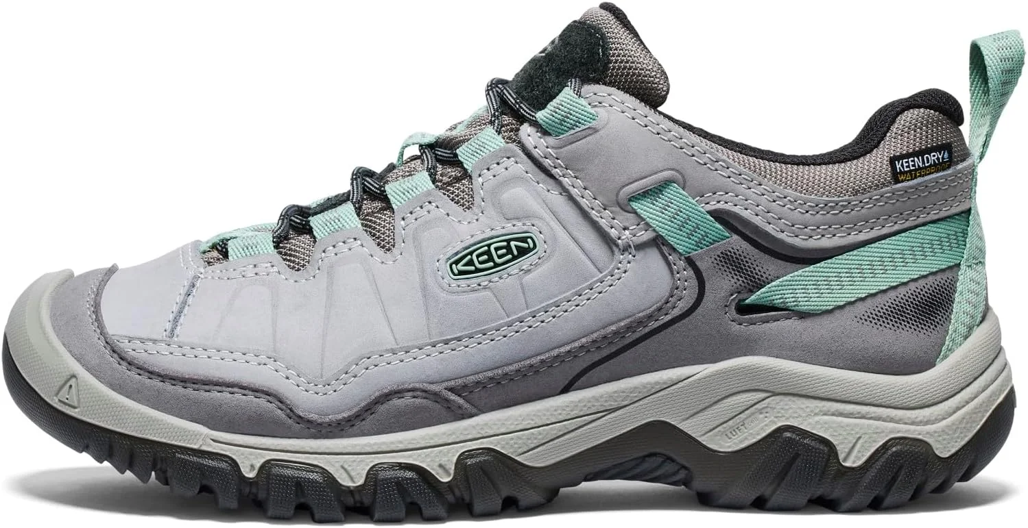 کفش پیاده روی زنانه KEEN مدل Targhee 4 با ارتفاع کم، بادوام، راحت و ضد آب، آلیاژ/سبز گرانیتی، سایز 9 پهن کفش پیاده روی زنانه KEEN مدل Targhee 4 با ارتفاع کم، بادوام، راحت و ضد آب، آلیاژ/سبز گرانیتی، سایز 9 پهن