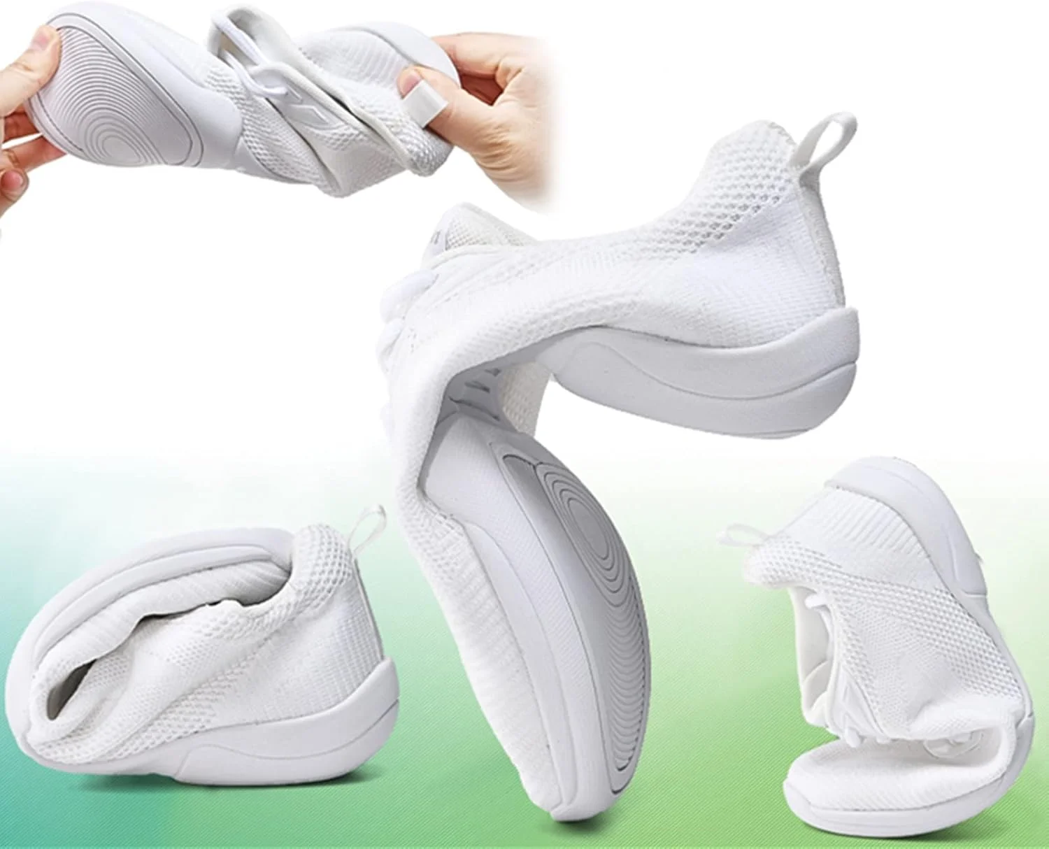 کفش های سفید تشویق کننده بزرگسالان و جوانان kkdom، کفش های ورزشی سبک وزن برای تمرین رقص، مسابقه، تنیس و تشویق کفش های سفید تشویق کننده بزرگسالان و جوانان kkdom، کفش های ورزشی سبک وزن برای تمرین رقص، مسابقه، تنیس و تشویق