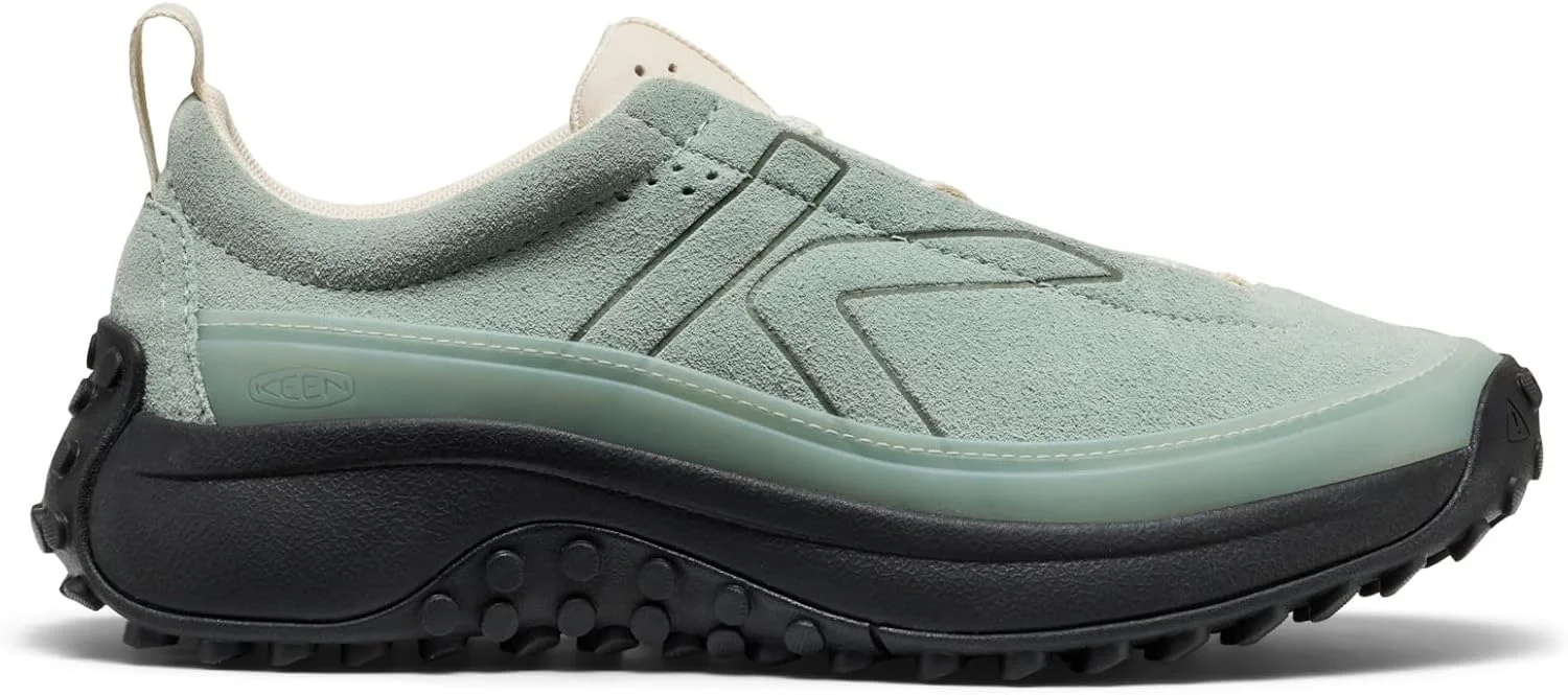 کفش ورزشی زنانه KEEN مدل Ks Mino، راحت، تنفس پذیر، بادوام، شیک و با کشش بالا، سبز یخی/مشکی، سایز 9.5
